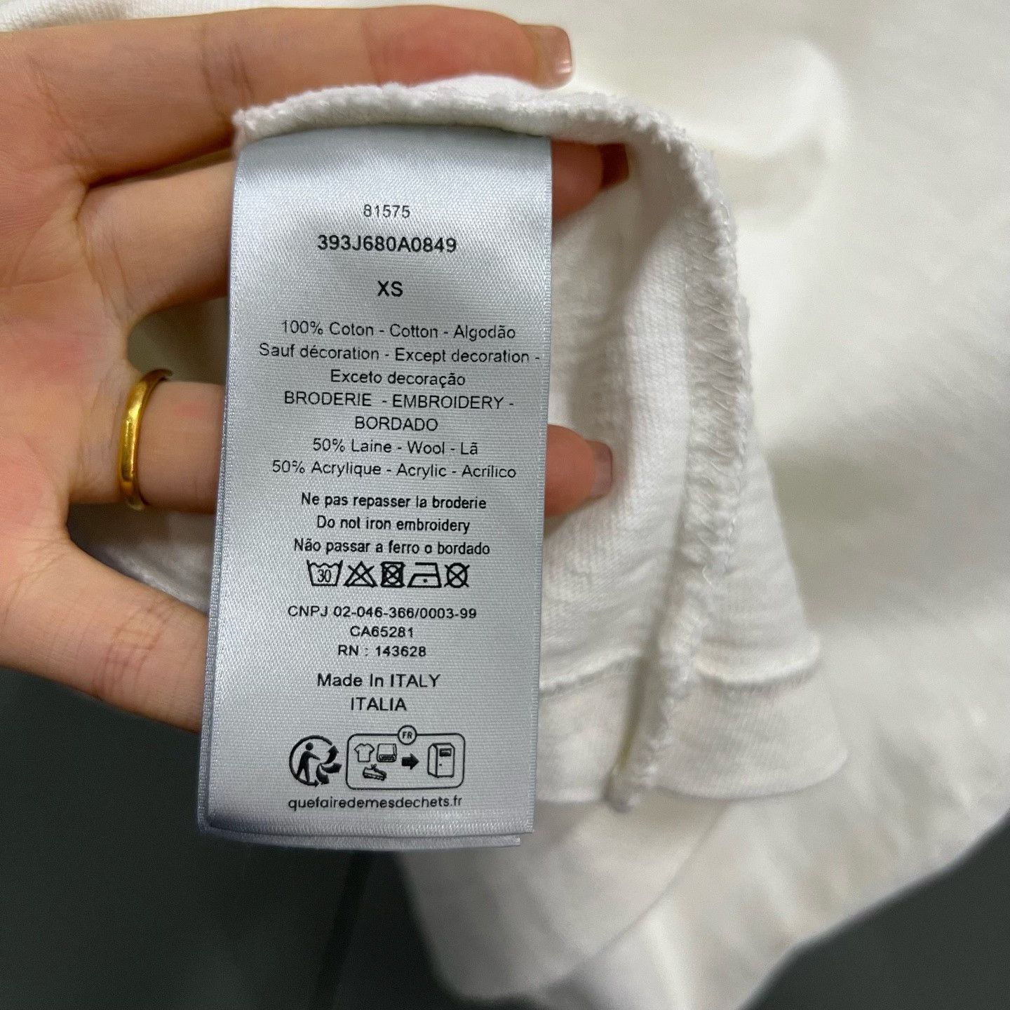 Dior Dior x Denim Tears Logo T-Shirt Size XS Size US XS / EU 42 / 0 - 5 Thumbnail