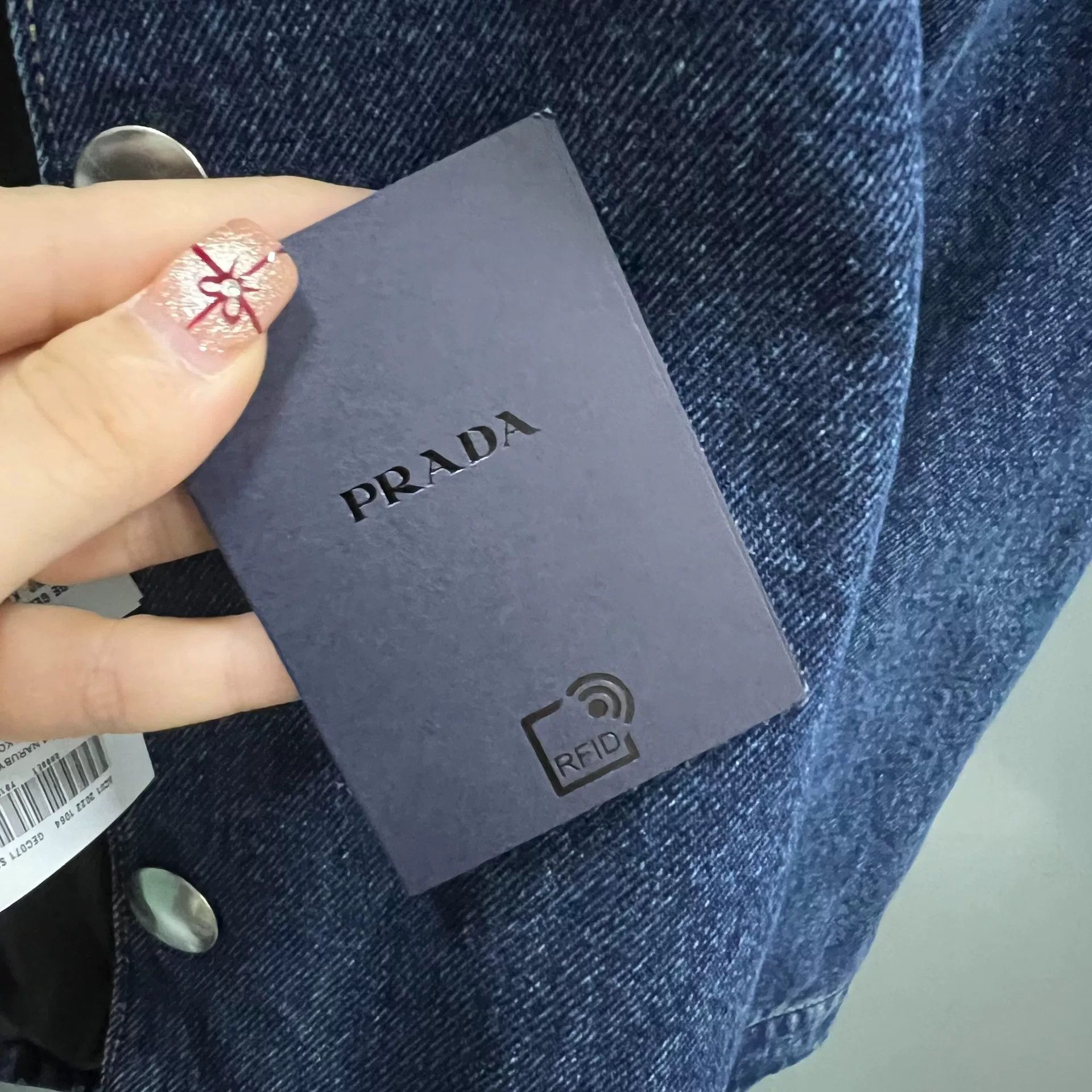 Prada Prada Logo Plaque Denim Jacket Size M Size US M / EU 48-50 / 2 - 7 Thumbnail
