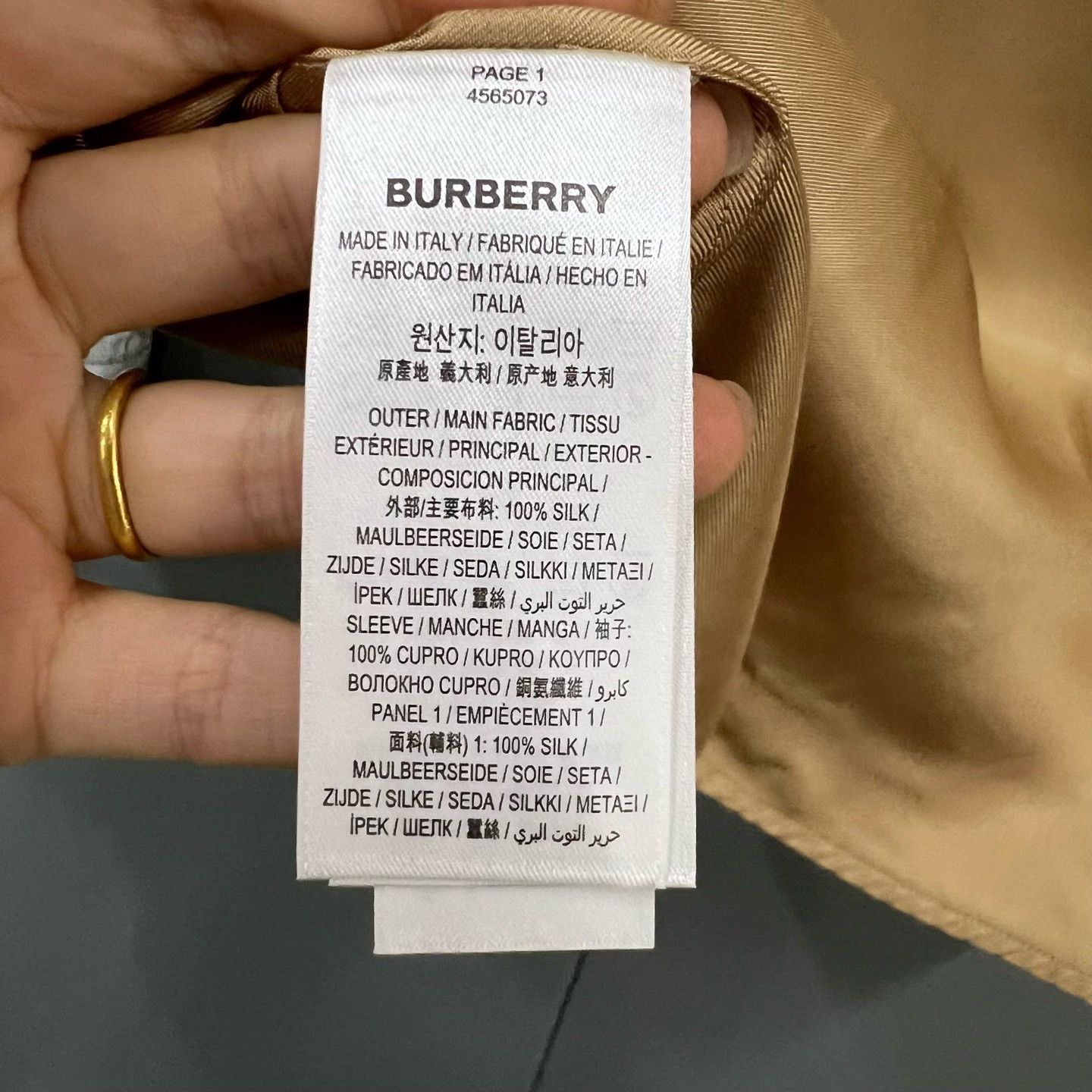 Burberry Burberry Silk Panel Button Up Shirt Size S Size US S / EU 44-46 / 1 - 4 Thumbnail