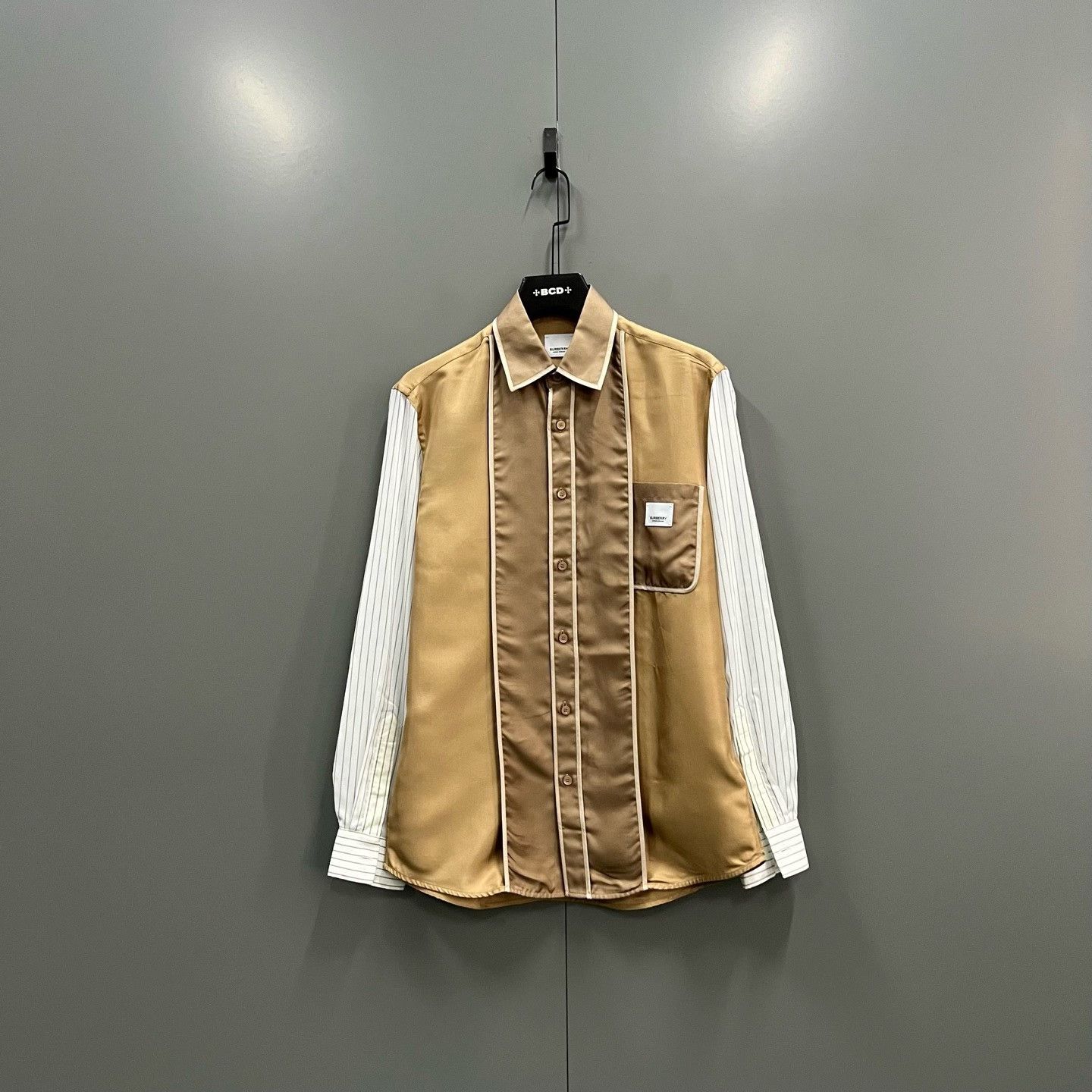Burberry Burberry Silk Panel Button Up Shirt Size S Size US S / EU 44-46 / 1 - 2 Thumbnail
