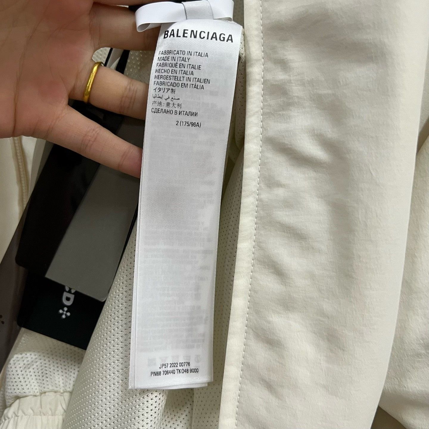 Balenciaga Balenciaga Embroidered Logo Zip Up Jacket Size M Size US M / EU 48-50 / 2 - 5 Thumbnail