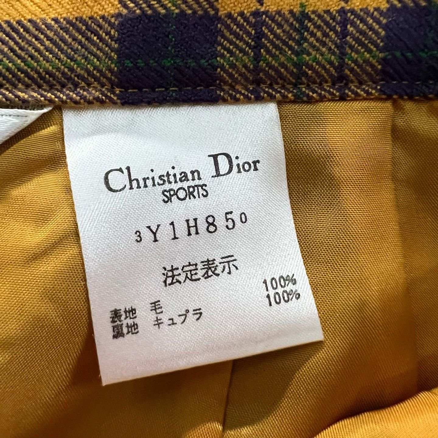 Christian Dior Monsieur Dior Sports Plaid Pleated Skirt Size S Size 28" / US 6 / IT 42 - 5 Thumbnail