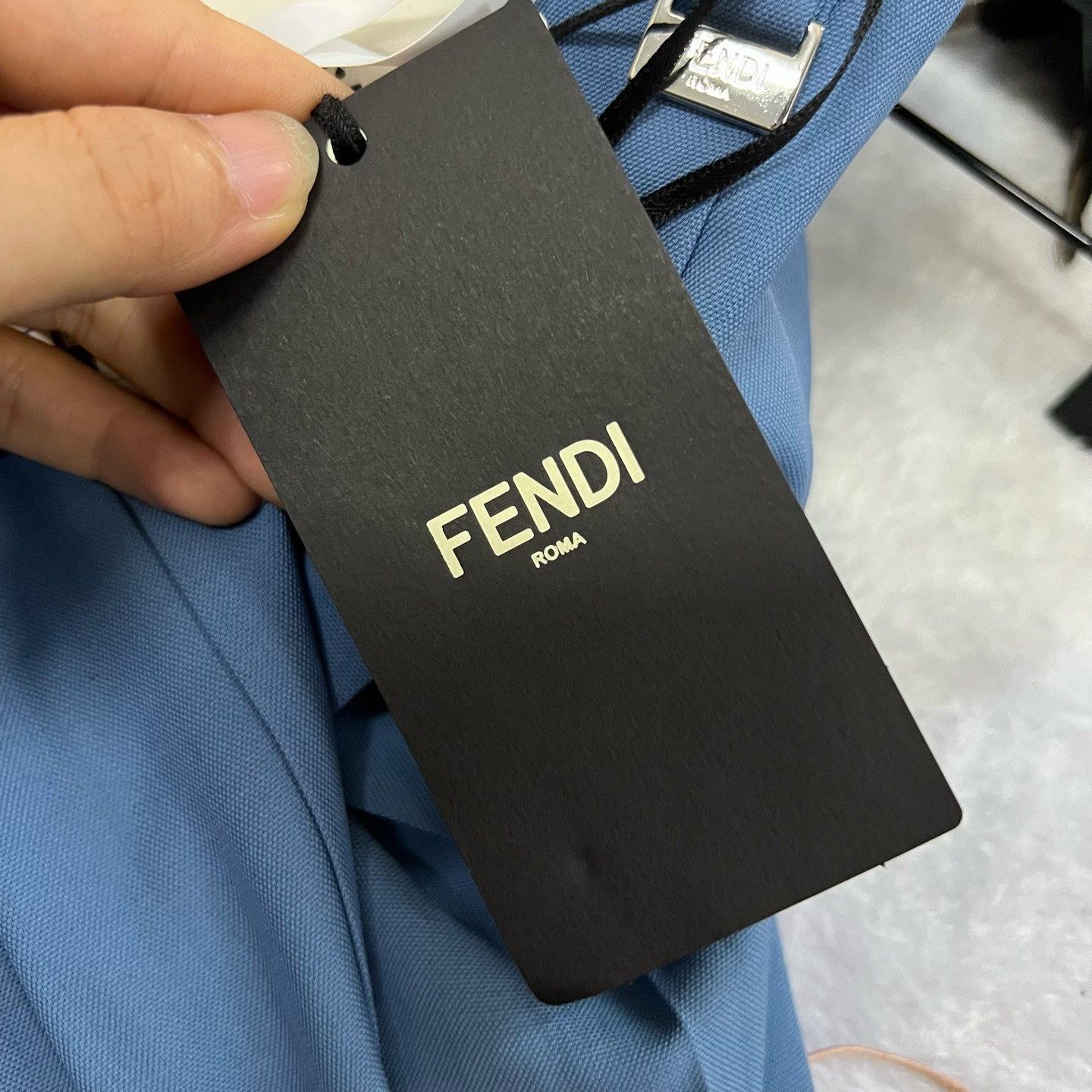 Fendi Fendi Blue Pleated Shorts Size 30 Size US 30 / EU 46 - 6 Thumbnail