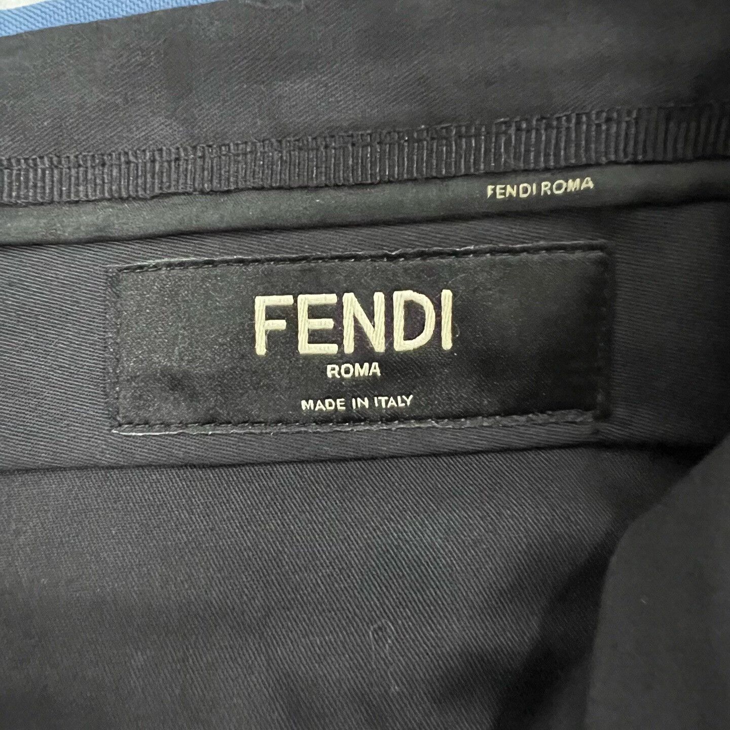 Fendi Fendi Blue Pleated Shorts Size 30 Size US 30 / EU 46 - 4 Thumbnail