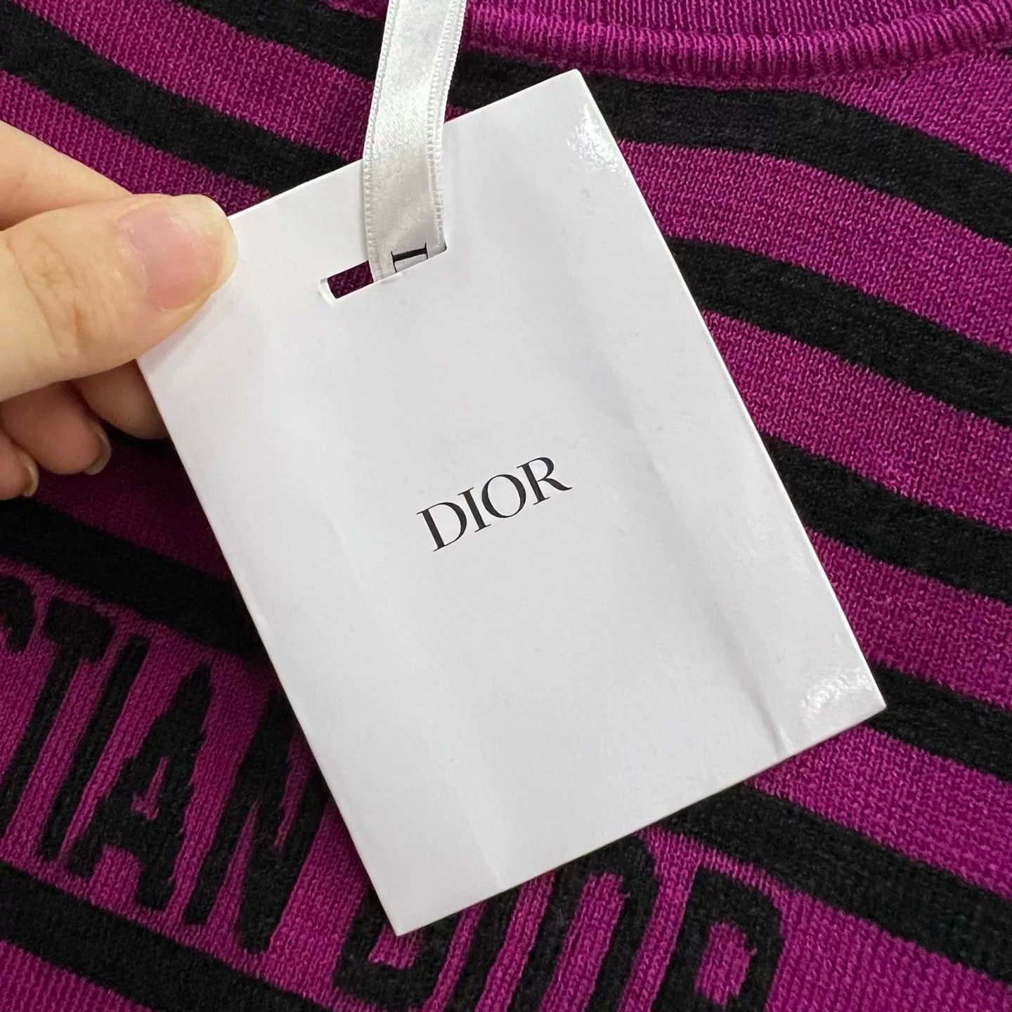 Dior Dior Striped Logo Knit Sweater Size 36 Size XS / US 0-2 / IT 36-38 - 5 Thumbnail