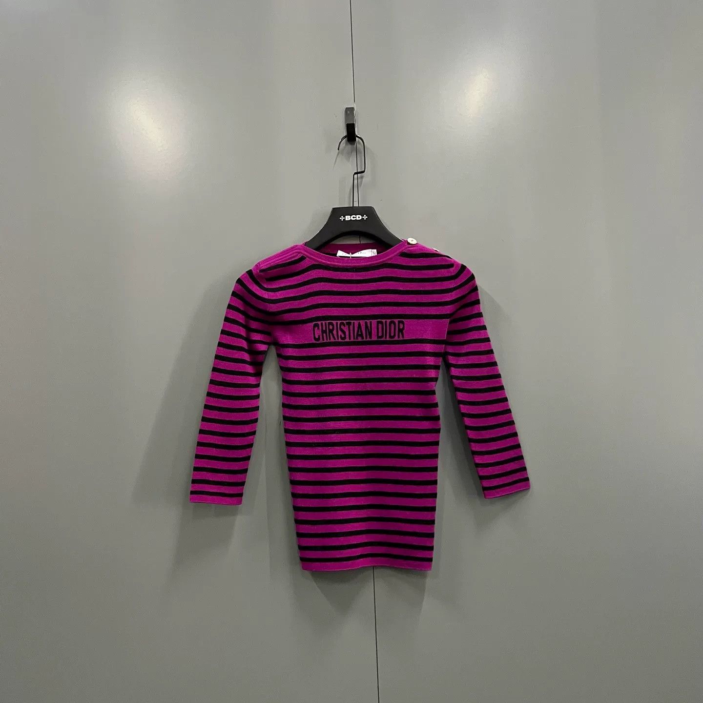 Dior Dior Striped Logo Knit Sweater Size 36 Size XS / US 0-2 / IT 36-38 - 2 Thumbnail