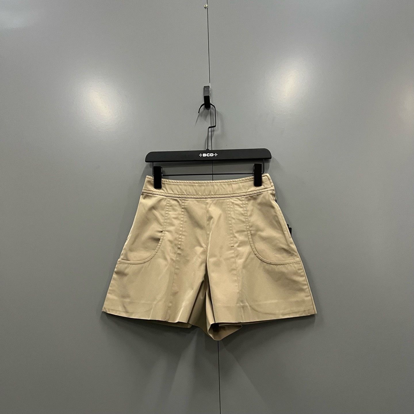 Miu Miu Miu Miu Khaki Cotton Blend Shorts Size 38 Size 26" / US 2 / IT 38 - 2 Thumbnail