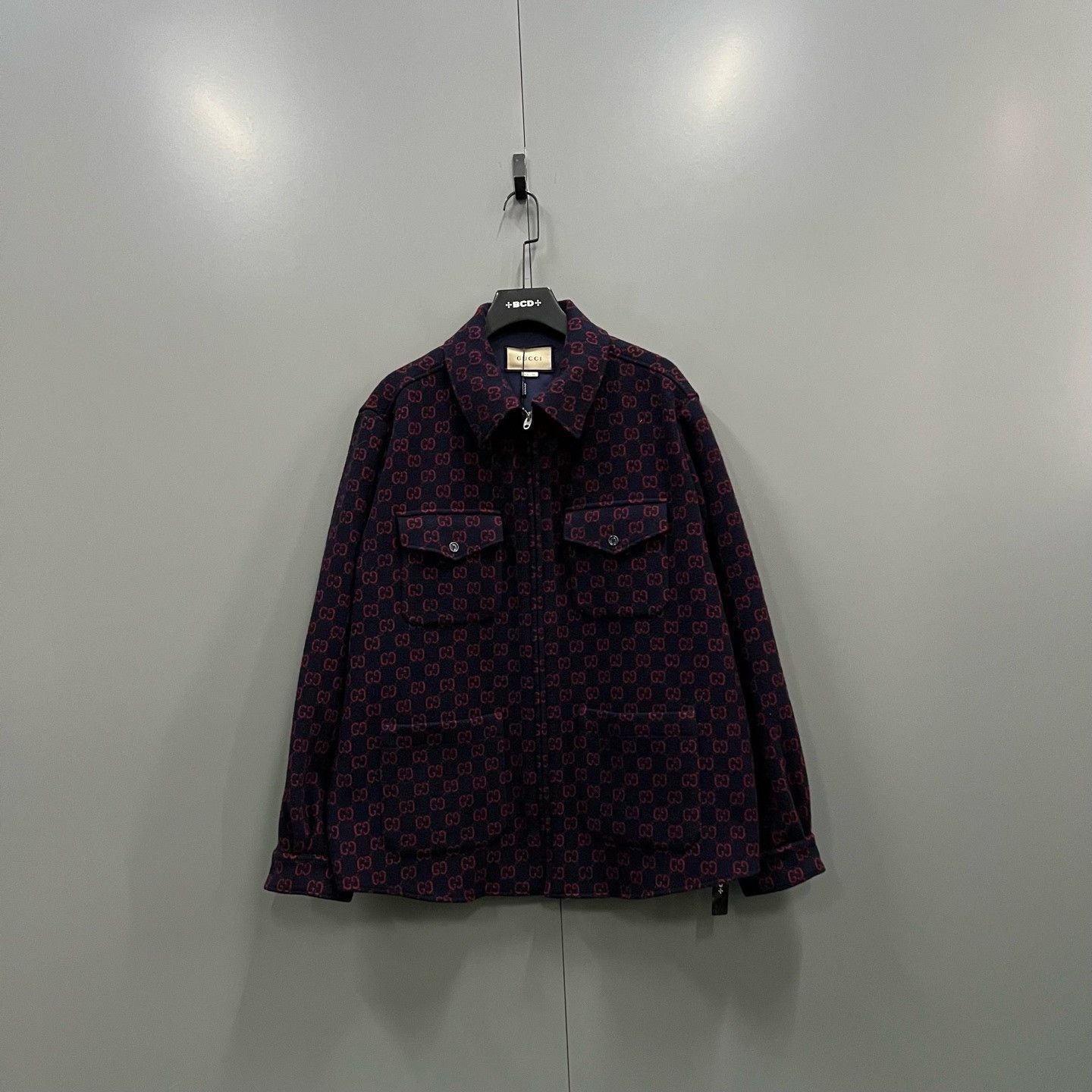 Gucci Gucci GG Monogram Wool Zip Jacket Size 54 Size US L / EU 52-54 / 3 - 2 Thumbnail