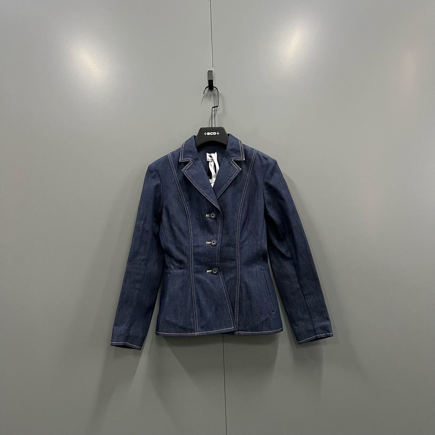 Dior Dior Bee Logo Denim Blazer Size FR 36 Size XS / US 0-2 / IT 36-38 - 2 Thumbnail