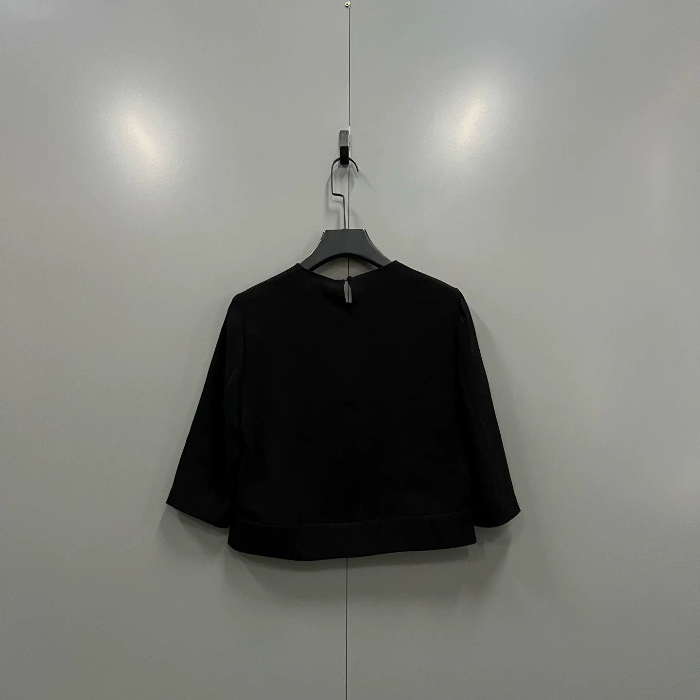 Max Mara Max Mara Black Triacetate Blouse Size IT 44 Size M / US 6-8 / IT 42-44 - 3 Thumbnail