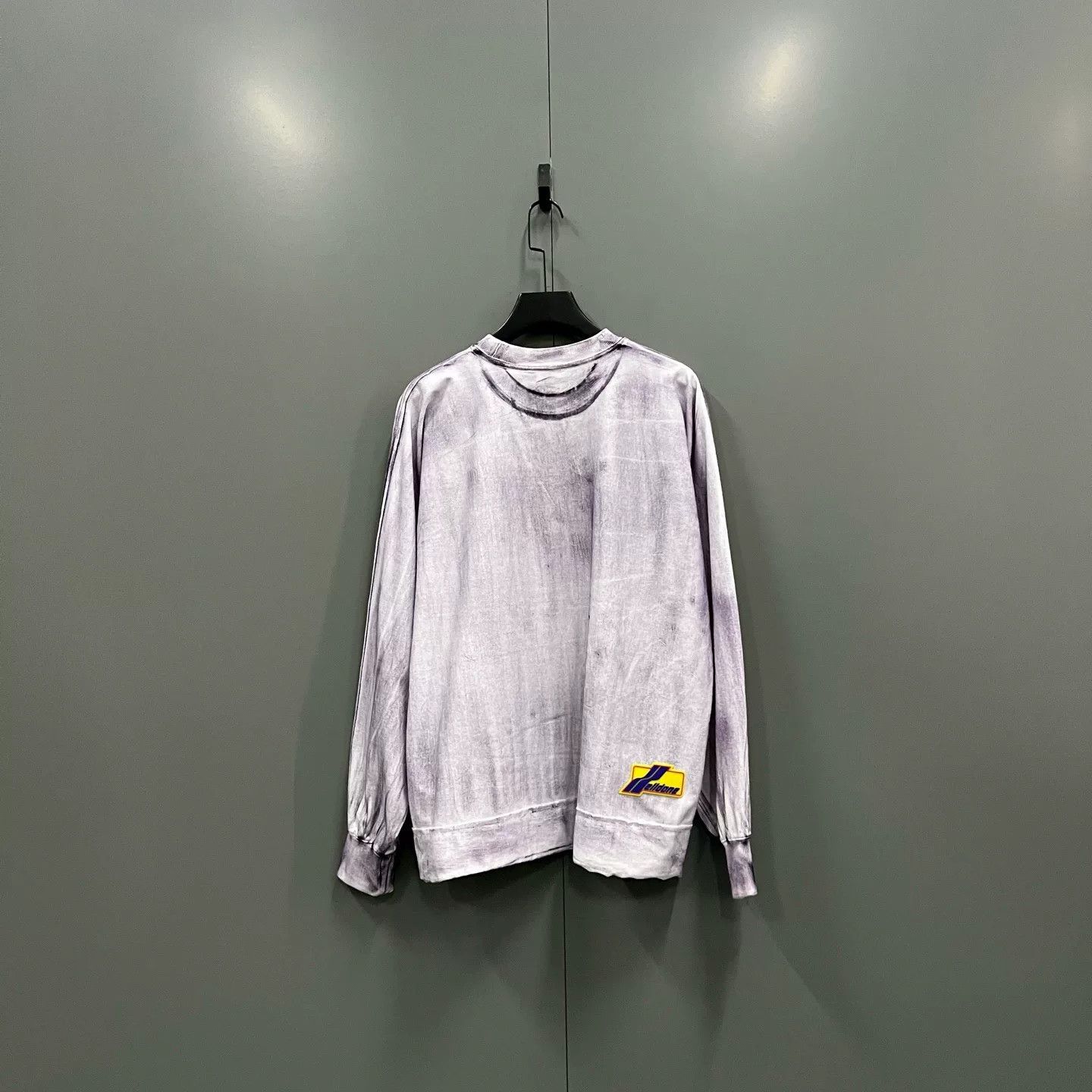 WE11DONE We11done Purple Washed Logo Long Sleeve T-Shirt Size M Size US M / EU 48-50 / 2 - 3 Thumbnail