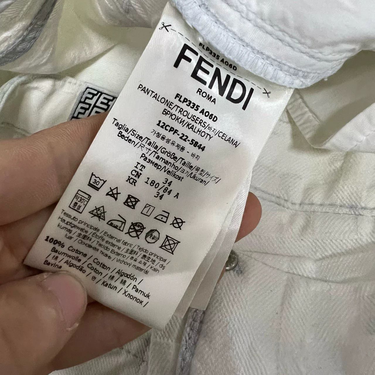 Fendi Fendi x Marc Jacobs Logo Jeans Size 34 Size US 34 / EU 50 - 6 Thumbnail