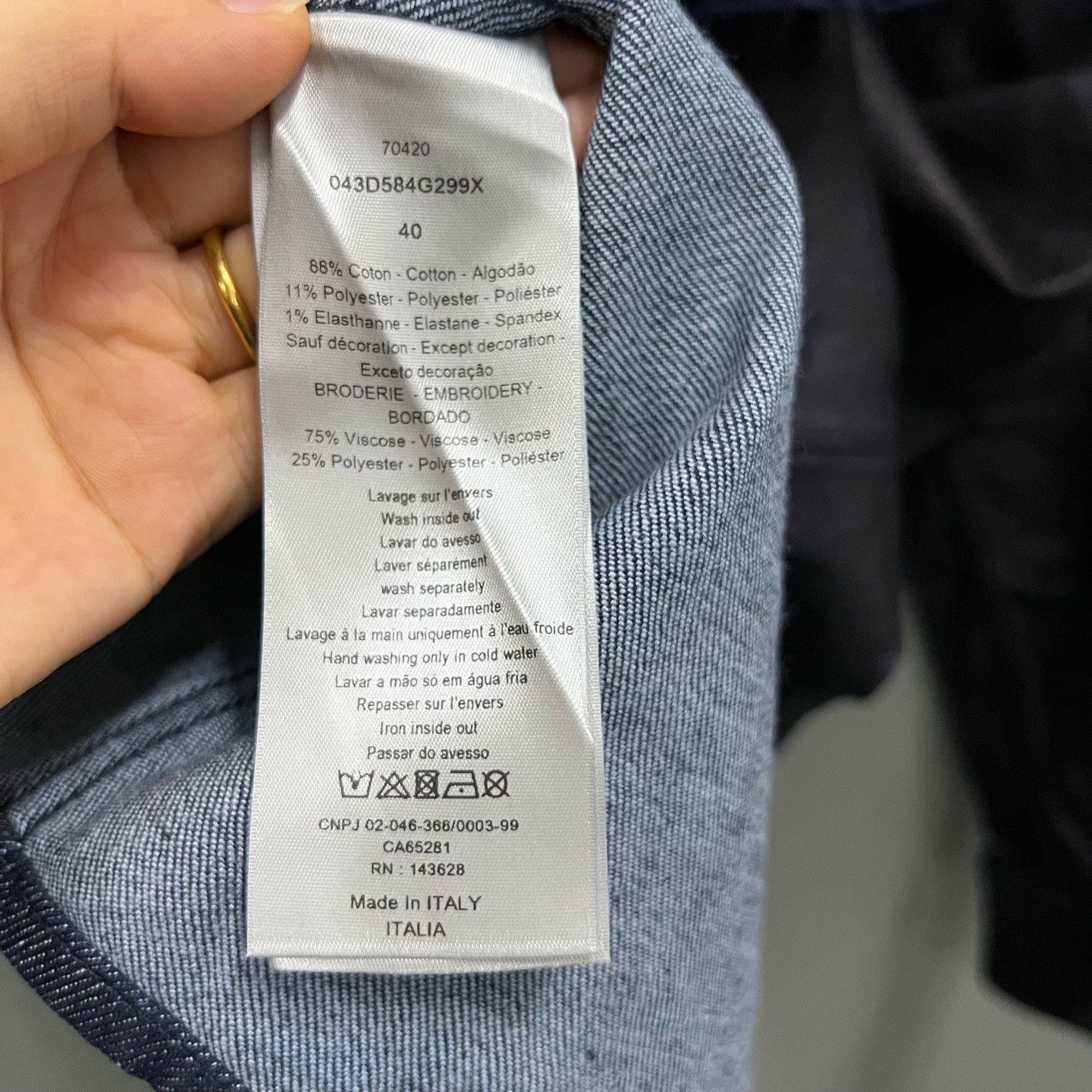 Dior Dior x Travis Scott Embroidered Shirt Size M Size US M / EU 48-50 / 2 - 4 Thumbnail