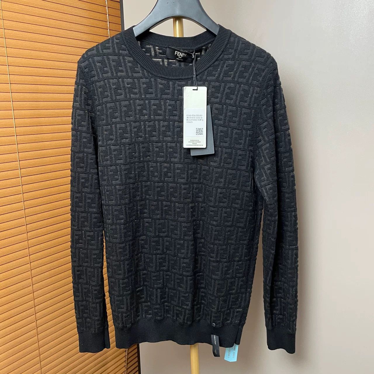 Fendi Fendi FF Logo Knit Sweater Size 52 Size US L / EU 52-54 / 3 - 2 Thumbnail