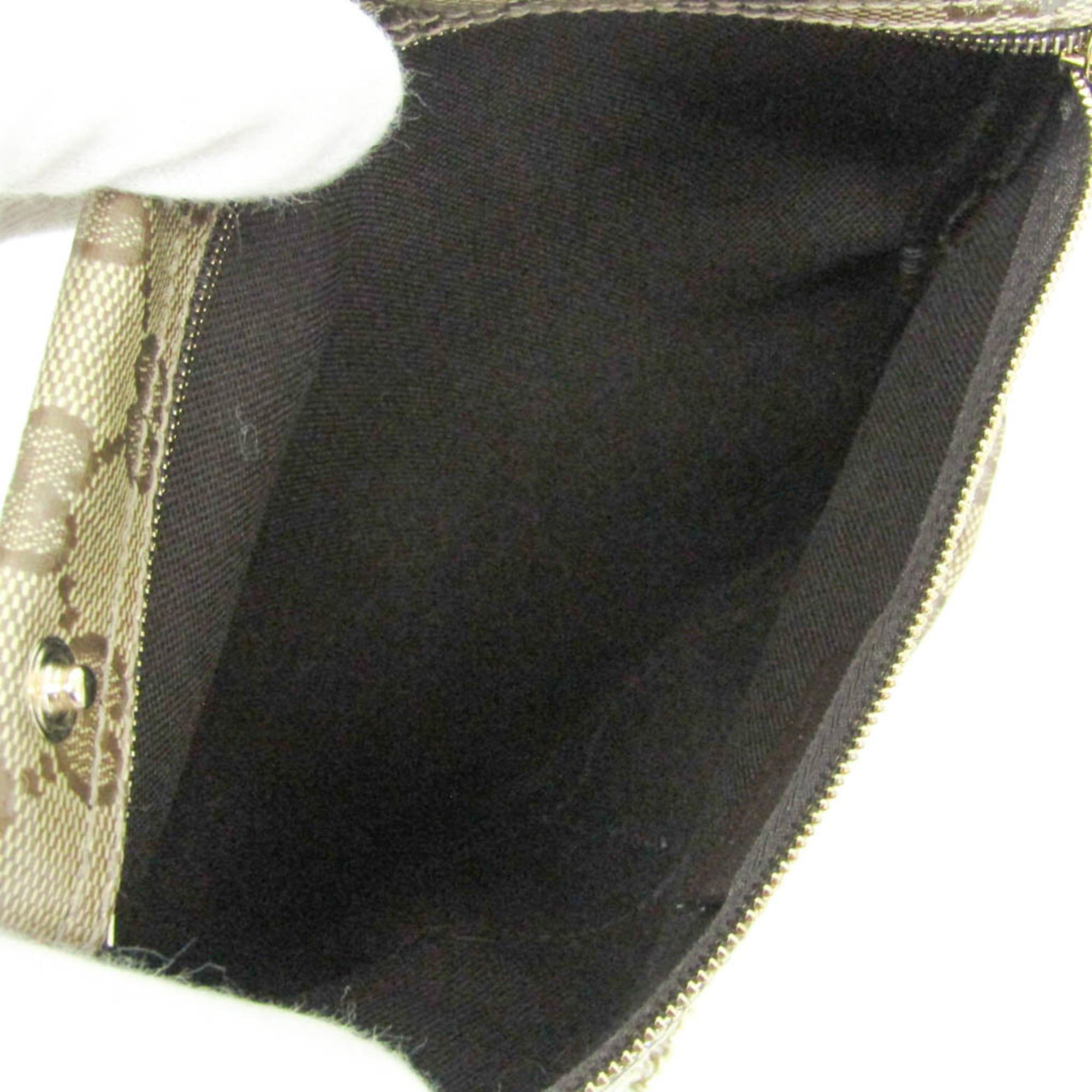 Gucci Gucci GG Crystal 203351 Women's GG Crystal Chain/Shoulder Wallet Beige Size ONE SIZE - 4 Thumbnail