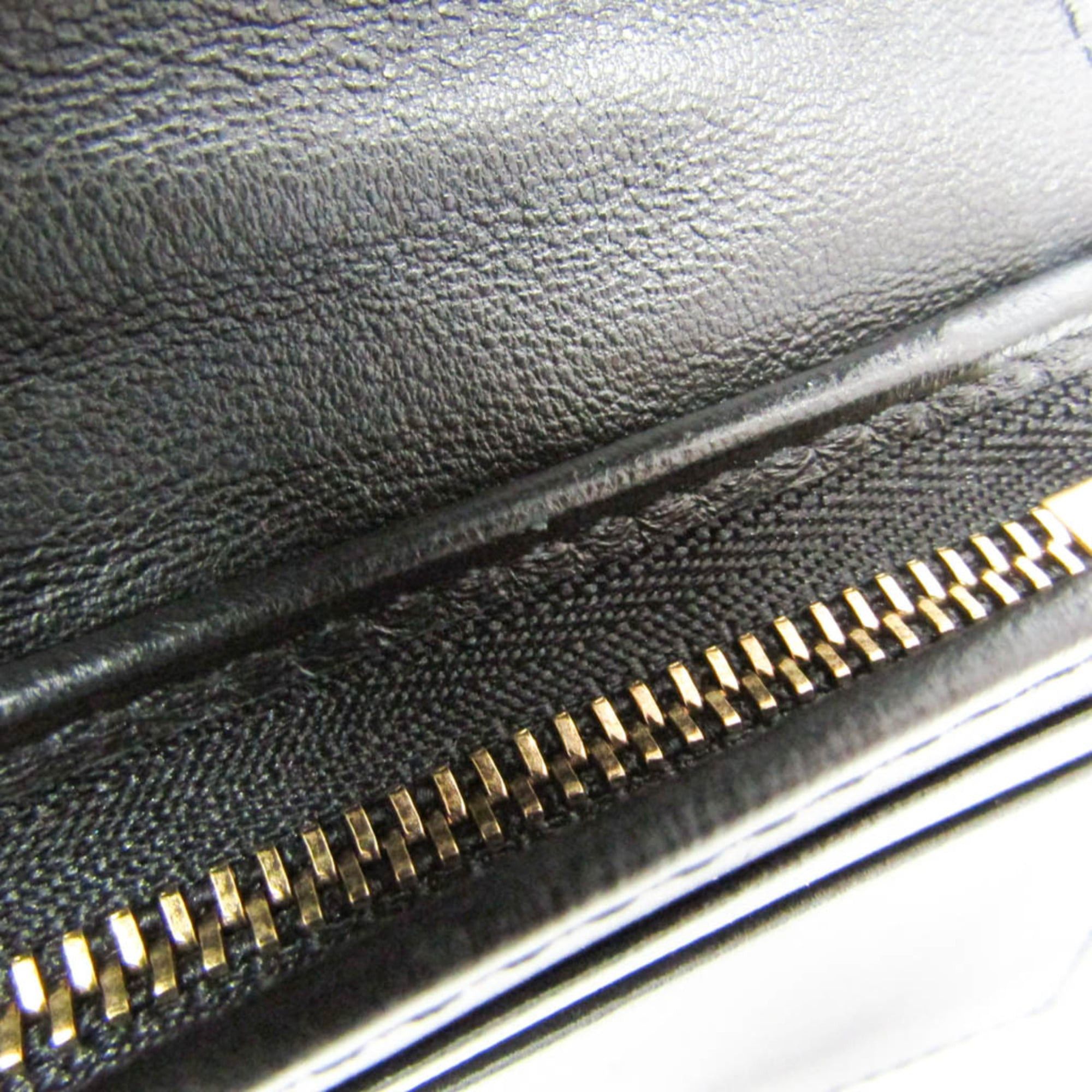 Versace Versace Visetos Quilted Leather Compact Wallet Women's Leather Wallet (bi-fold) Gold,Black Size ONE SIZE - 11 Thumbnail