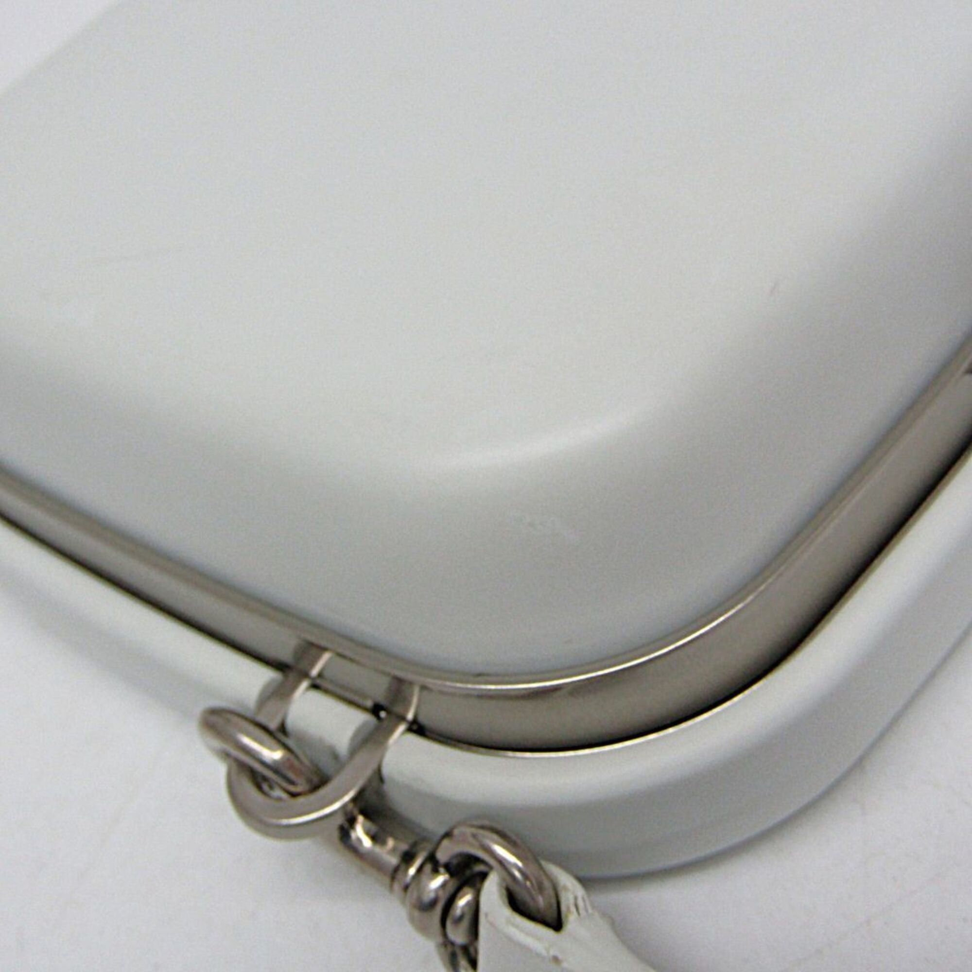 Balenciaga Balenciaga Lunchbox Mini Case 638324 Women's Plastic,Leather Shoulder Bag White Size ONE SIZE - 8 Thumbnail