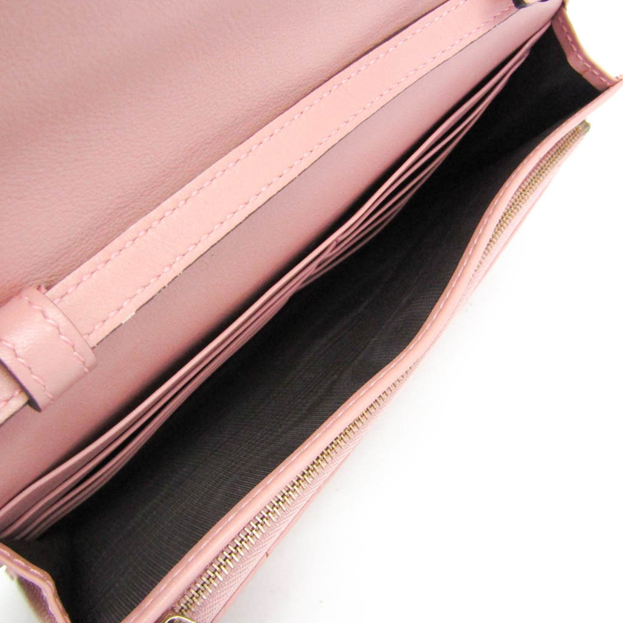 Gucci Gucci MicroGuccissima 466507 Women's Leather Chain/Shoulder Wallet Pink Size ONE SIZE - 4 Thumbnail