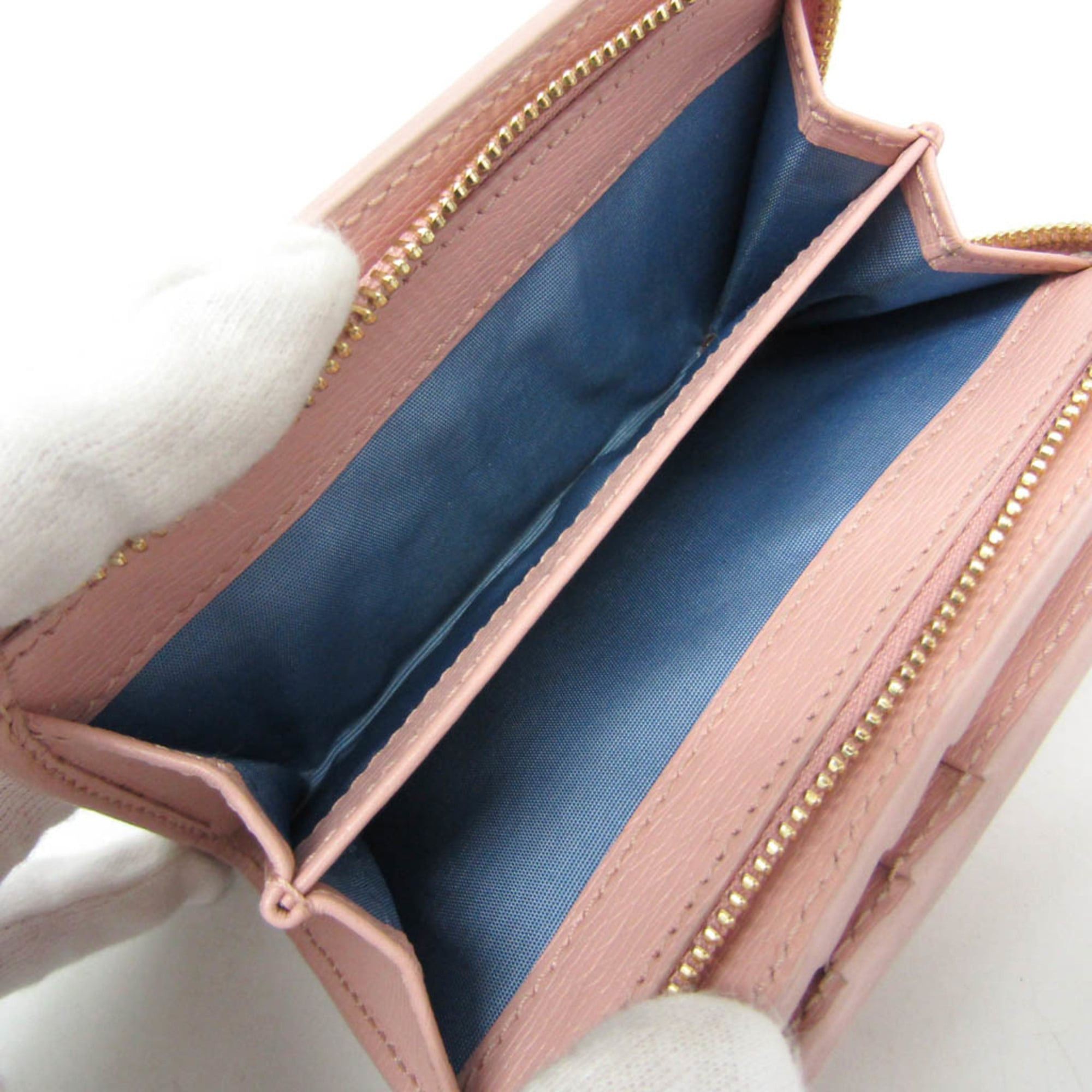 Gucci Gucci 772640 Women's Leather Wallet (bi-fold) Pink Size ONE SIZE - 5 Thumbnail