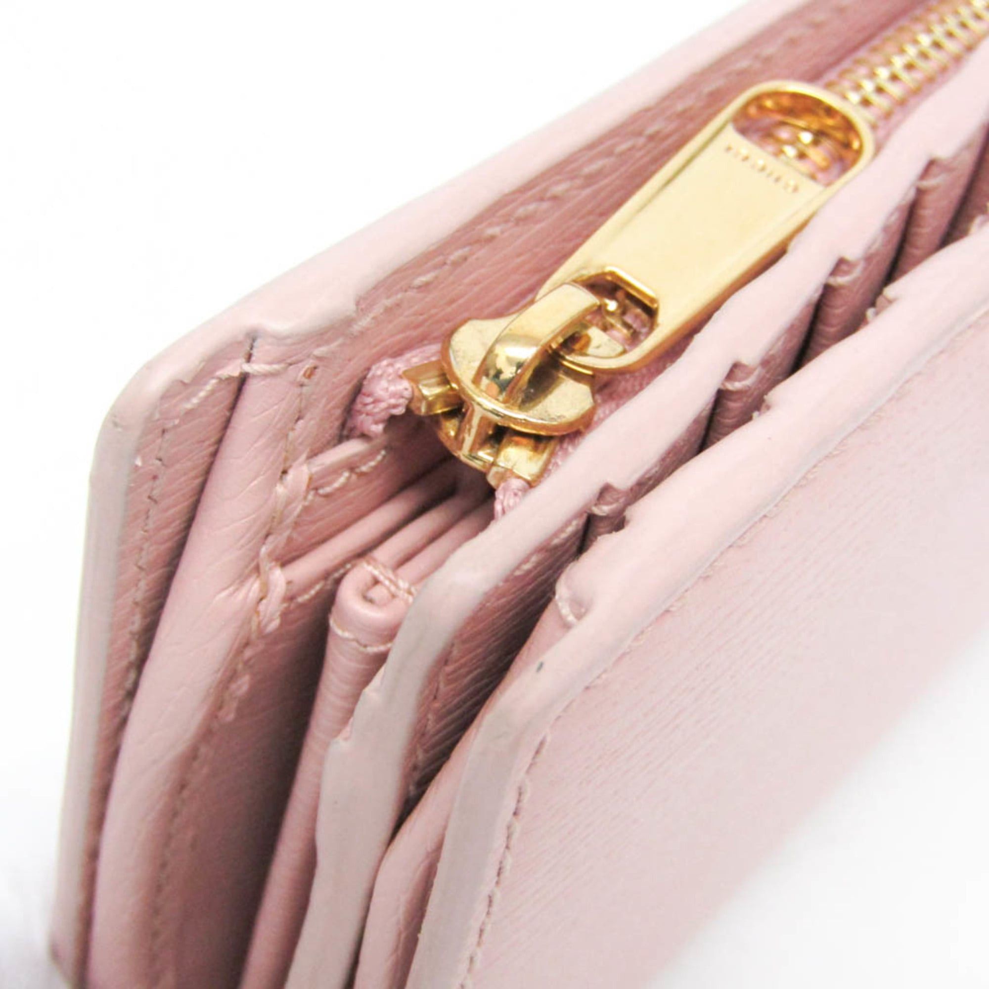 Gucci Gucci 772640 Women's Leather Wallet (bi-fold) Pink Size ONE SIZE - 10 Thumbnail