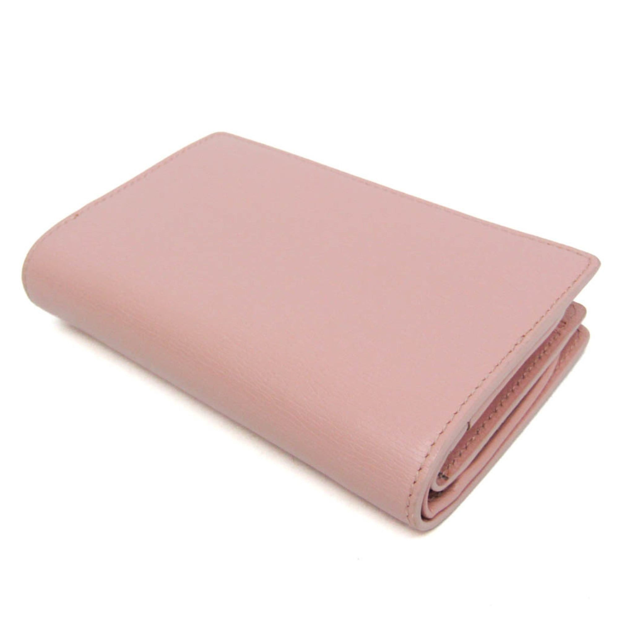 Gucci Gucci 772640 Women's Leather Wallet (bi-fold) Pink Size ONE SIZE - 3 Thumbnail