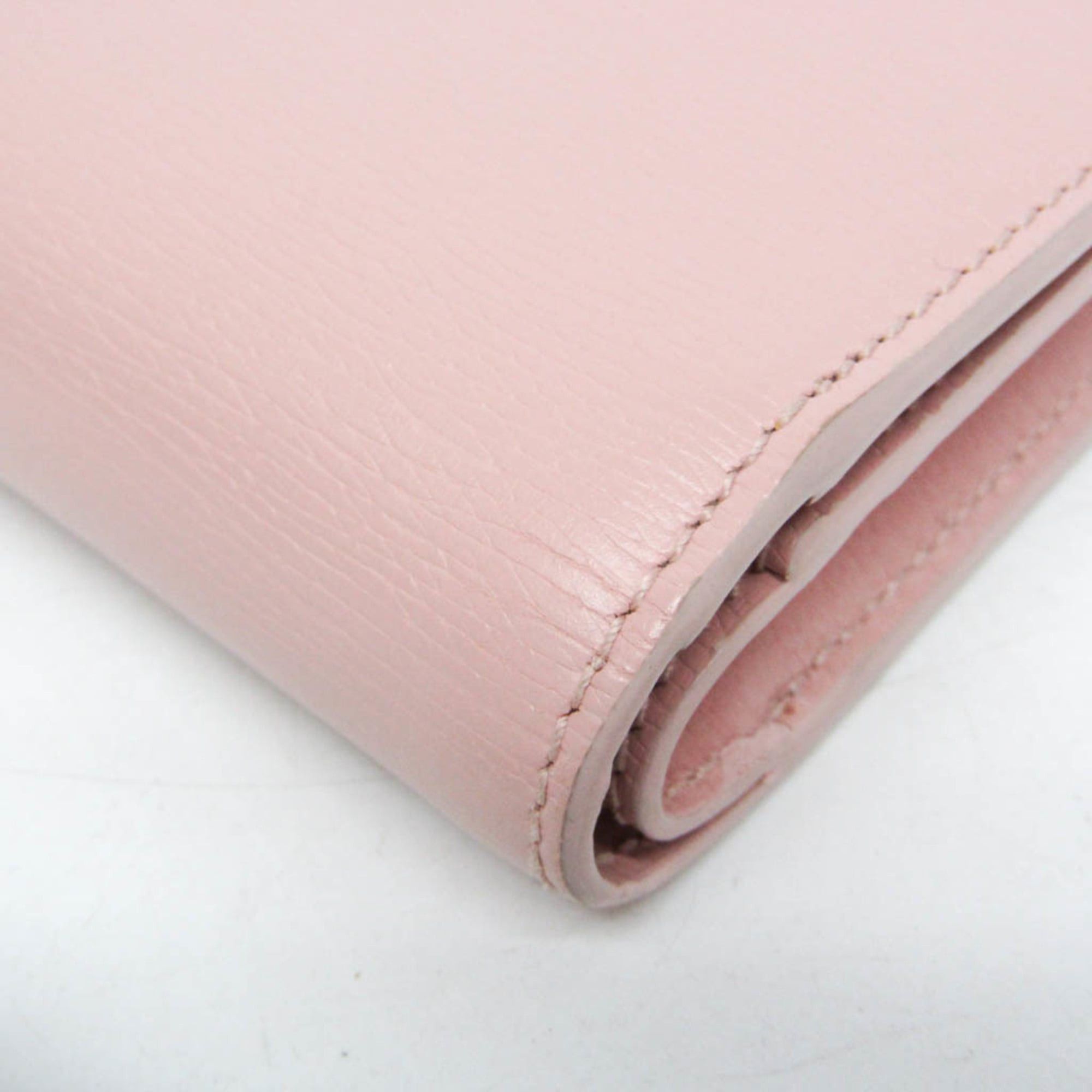 Gucci Gucci 772640 Women's Leather Wallet (bi-fold) Pink Size ONE SIZE - 6 Thumbnail
