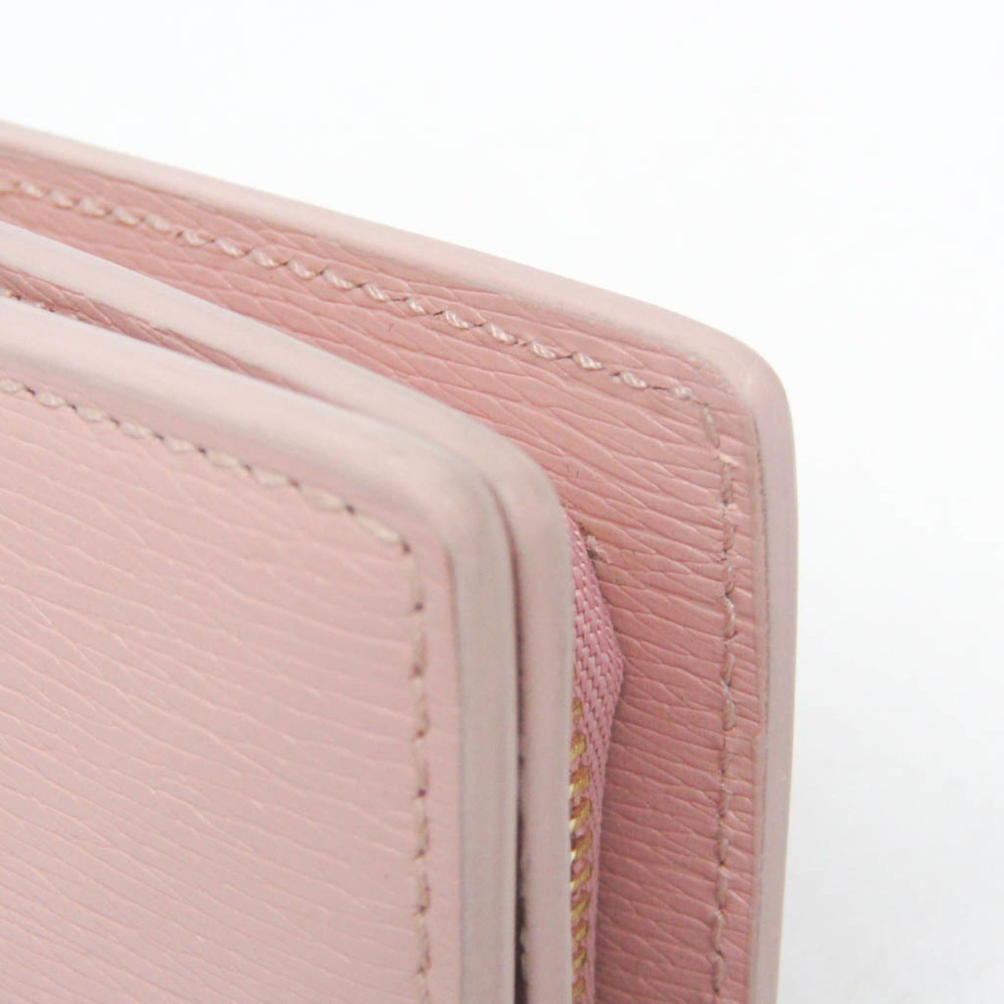 Gucci Gucci 772640 Women's Leather Wallet (bi-fold) Pink Size ONE SIZE - 11 Thumbnail