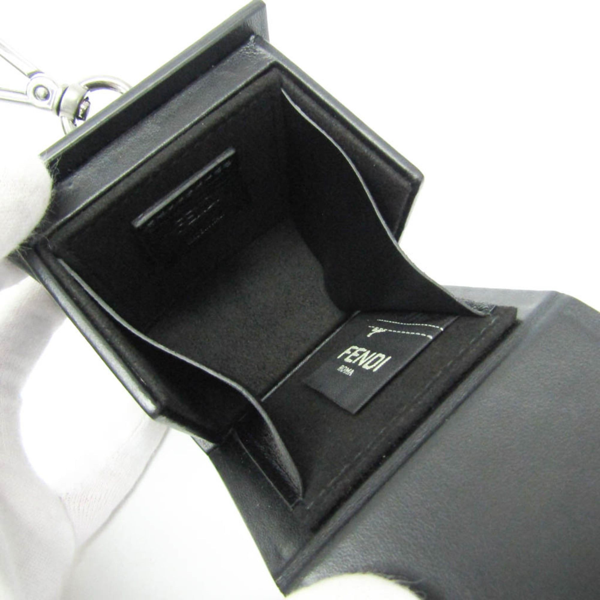 Fendi Fendi Mini Box Keychain Charm 7AR894 Keyring (Black) Size ONE SIZE - 4 Thumbnail