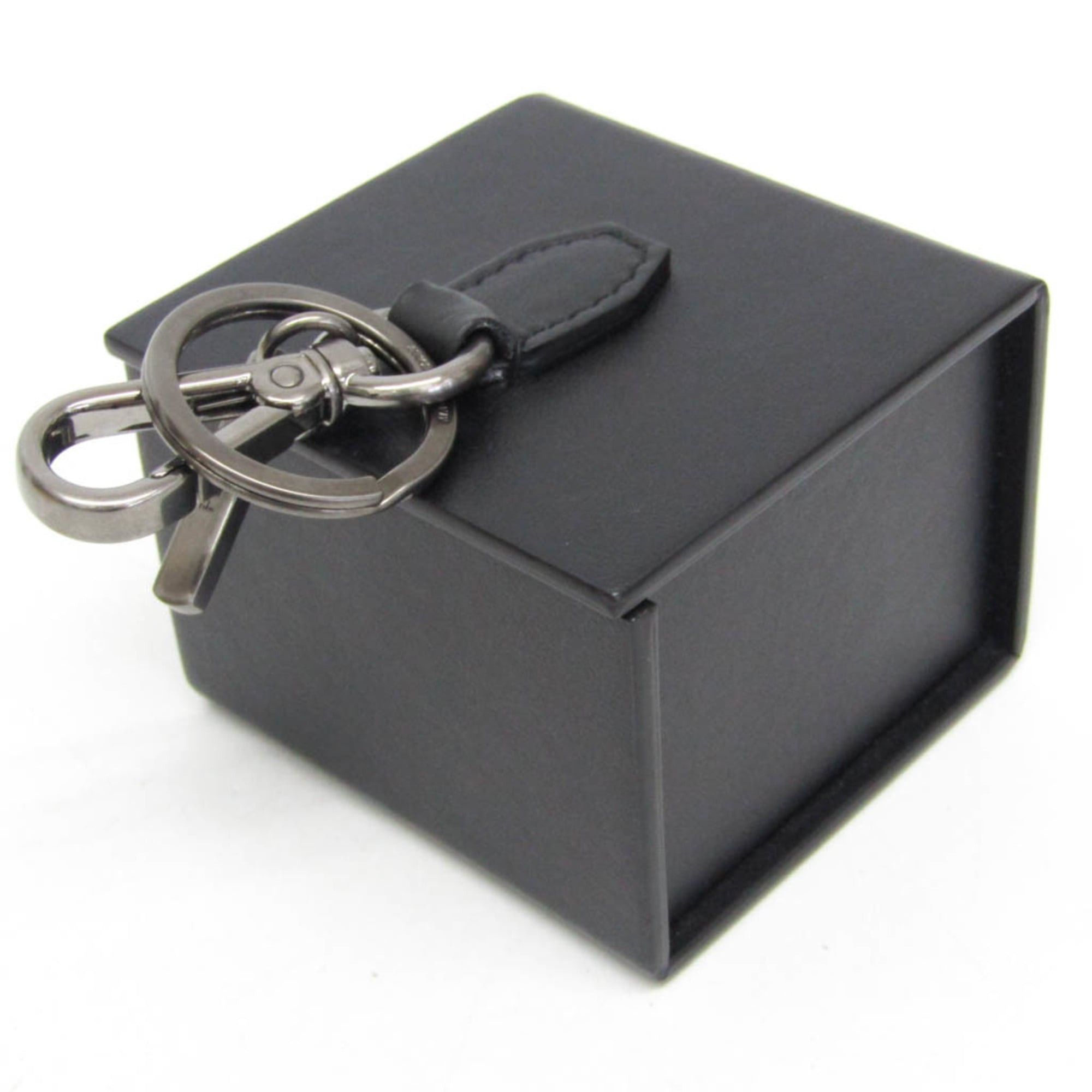 Fendi Fendi Mini Box Keychain Charm 7AR894 Keyring (Black) Size ONE SIZE - 5 Thumbnail