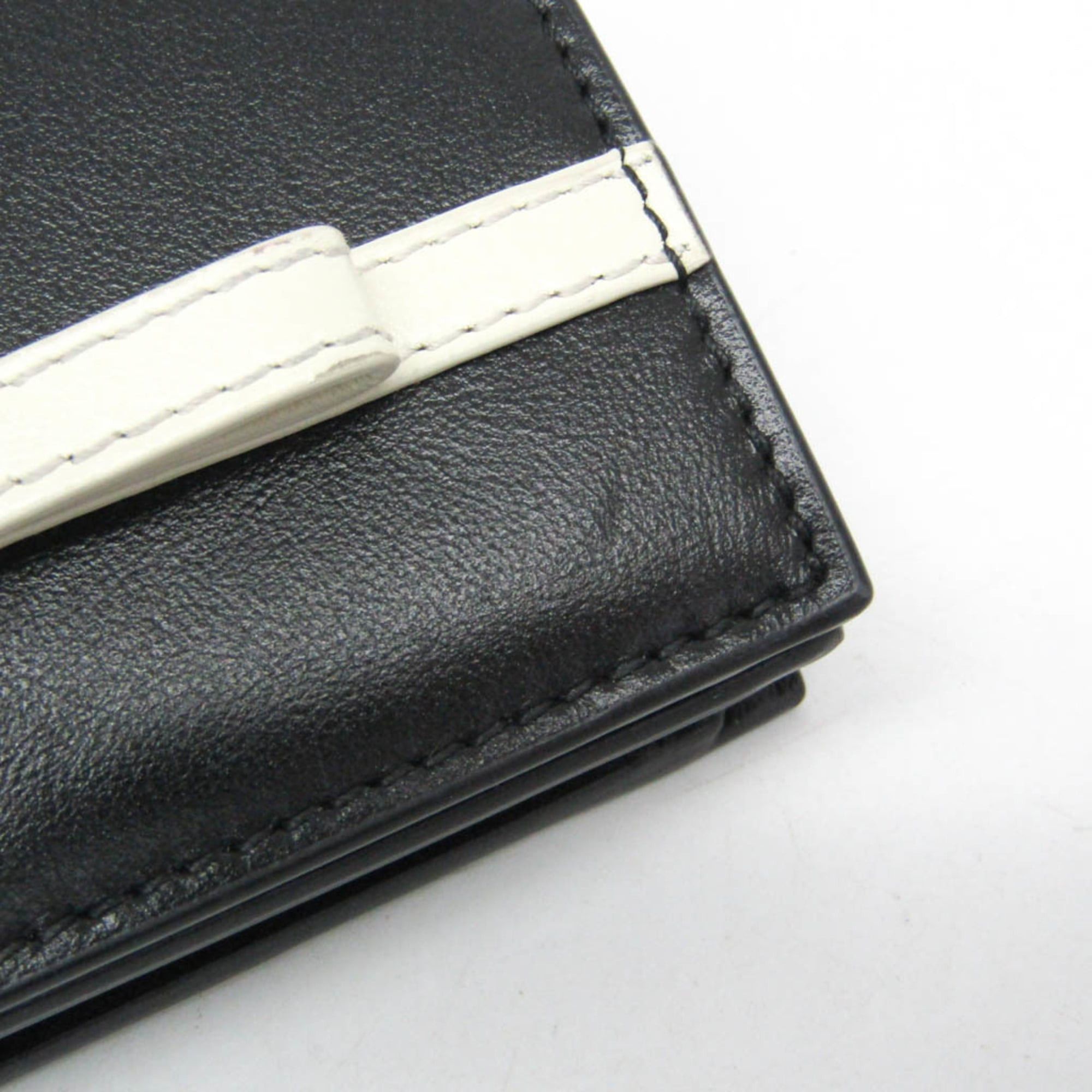 Salvatore Ferragamo Salvatore Ferragamo Compact Wallet IY-22 1087 Women's Leather Wallet (bi-fold) Black Size ONE SIZE - 13 Thumbnail
