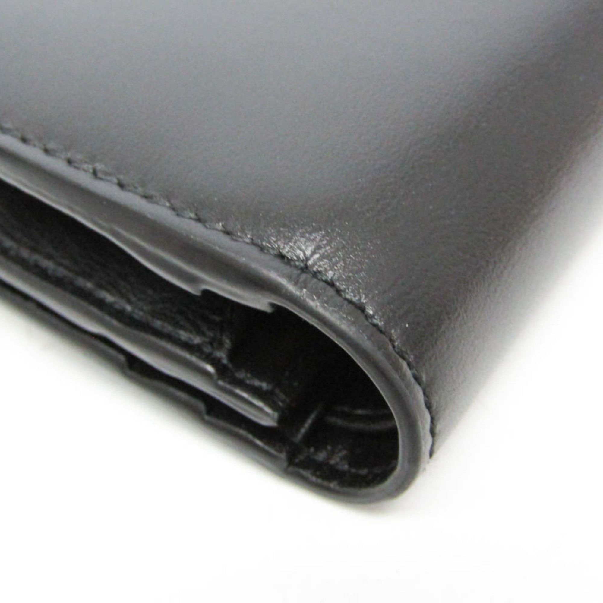 Salvatore Ferragamo Salvatore Ferragamo Compact Wallet IY-22 1087 Women's Leather Wallet (bi-fold) Black Size ONE SIZE - 7 Thumbnail