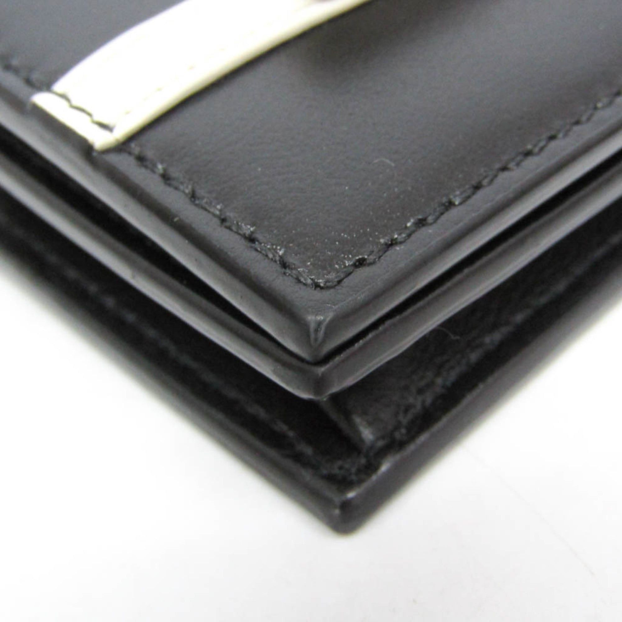 Salvatore Ferragamo Salvatore Ferragamo Compact Wallet IY-22 1087 Women's Leather Wallet (bi-fold) Black Size ONE SIZE - 8 Thumbnail