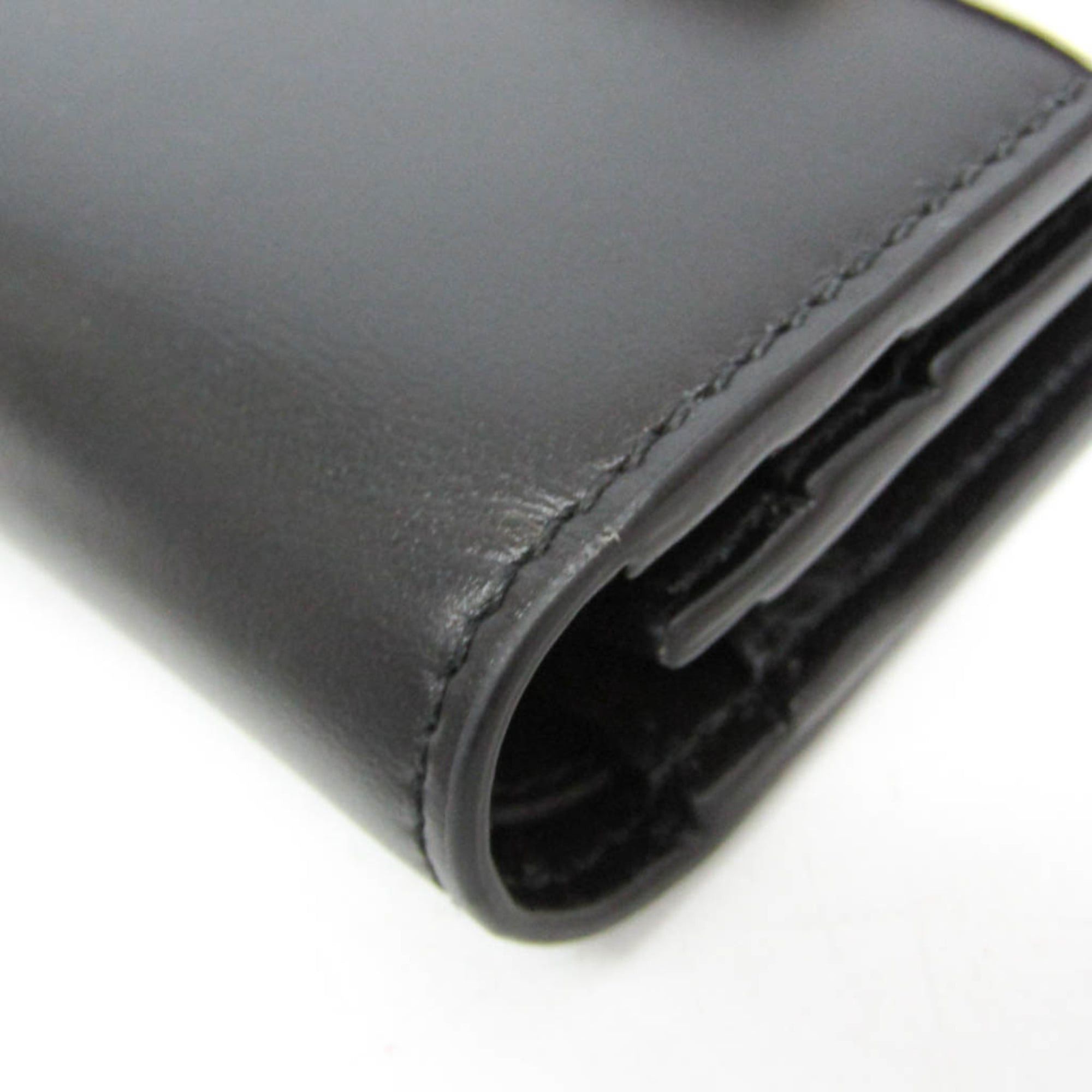 Salvatore Ferragamo Salvatore Ferragamo Compact Wallet IY-22 1087 Women's Leather Wallet (bi-fold) Black Size ONE SIZE - 9 Thumbnail
