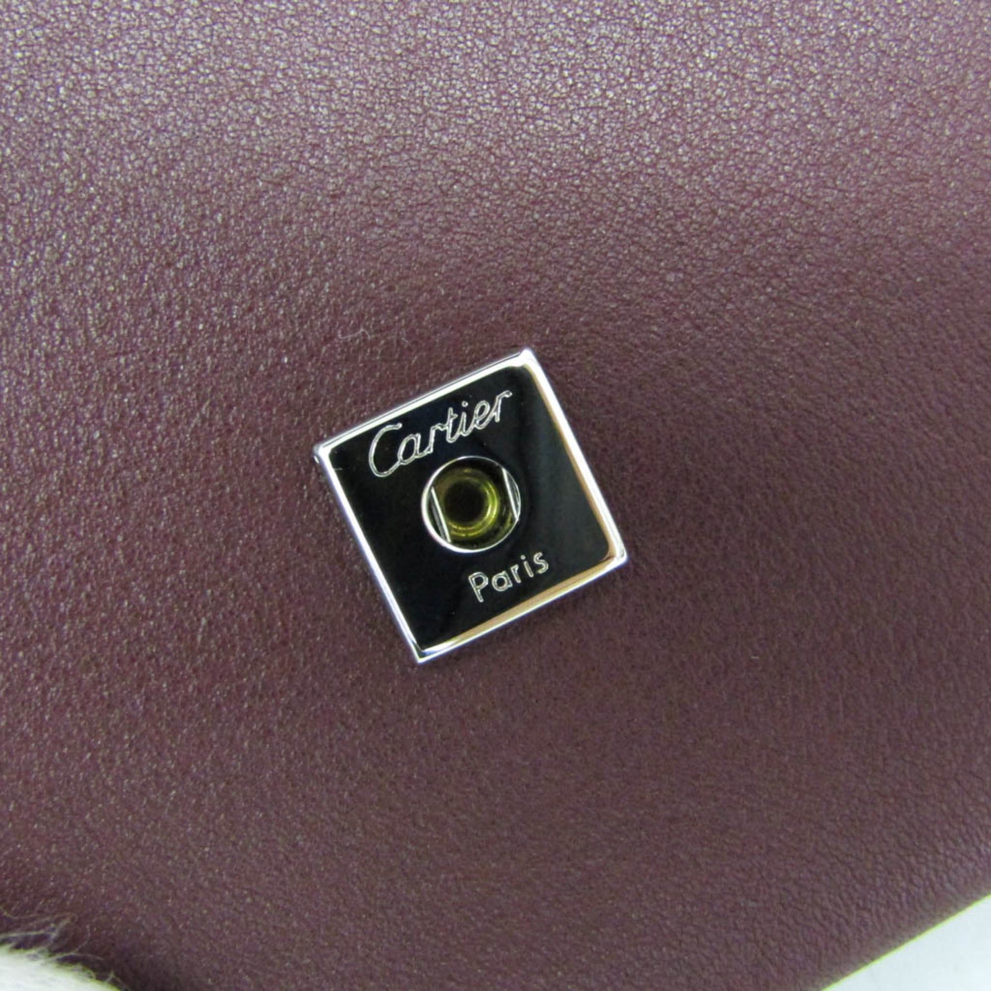 Cartier Cartier Must Women,Men Leather Coin Purse/coin Case Bordeaux Size ONE SIZE - 12 Thumbnail