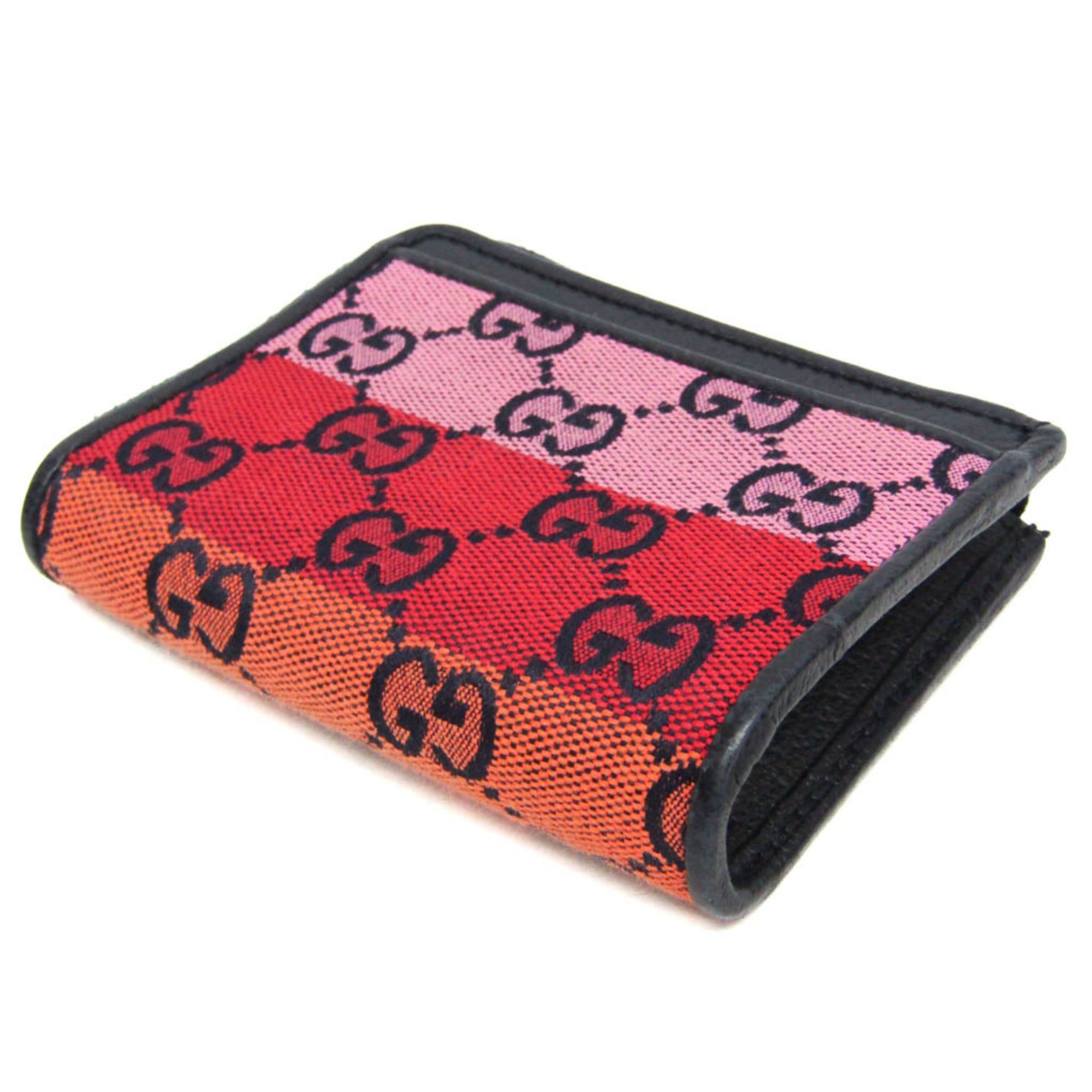 Gucci Gucci Interlocking G Compact Wallet 657577 Men,Women GG Canvas,Leather Wallet (bi-fold) Dark Navy,Multi-color Size ONE SIZE - 3 Thumbnail