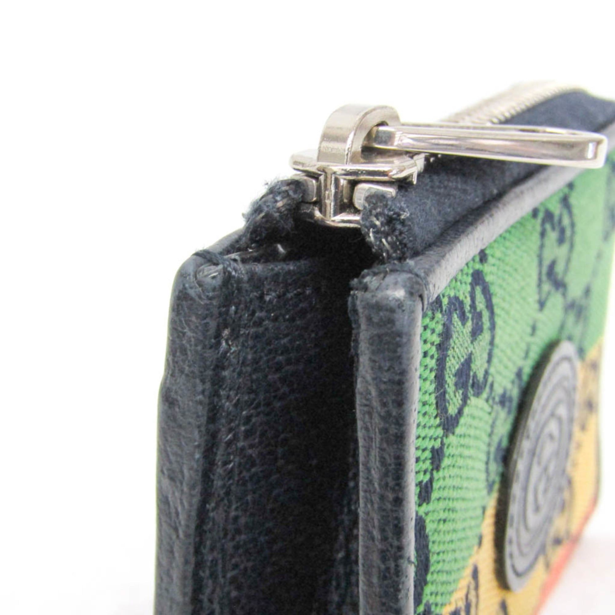 Gucci Gucci Interlocking G Compact Wallet 657577 Men,Women GG Canvas,Leather Wallet (bi-fold) Dark Navy,Multi-color Size ONE SIZE - 10 Thumbnail