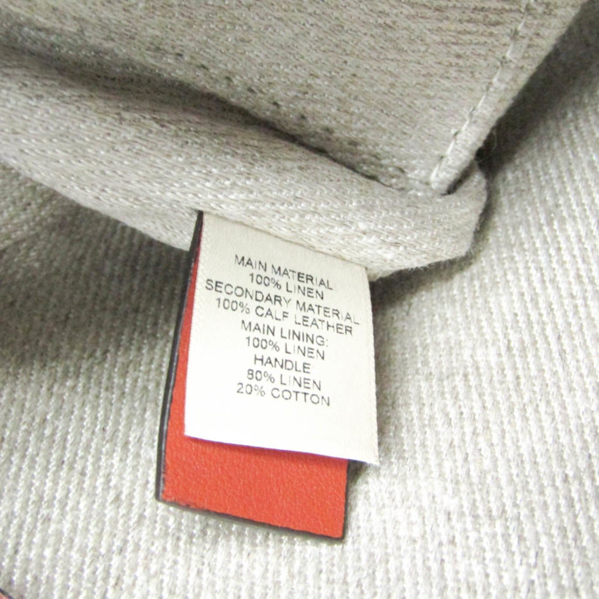 Chloe Chloé Woody Mini CHC22AP237I266J5 Women's Linen,Leather Shoulder Bag Light Beige Size ONE SIZE - 13 Thumbnail