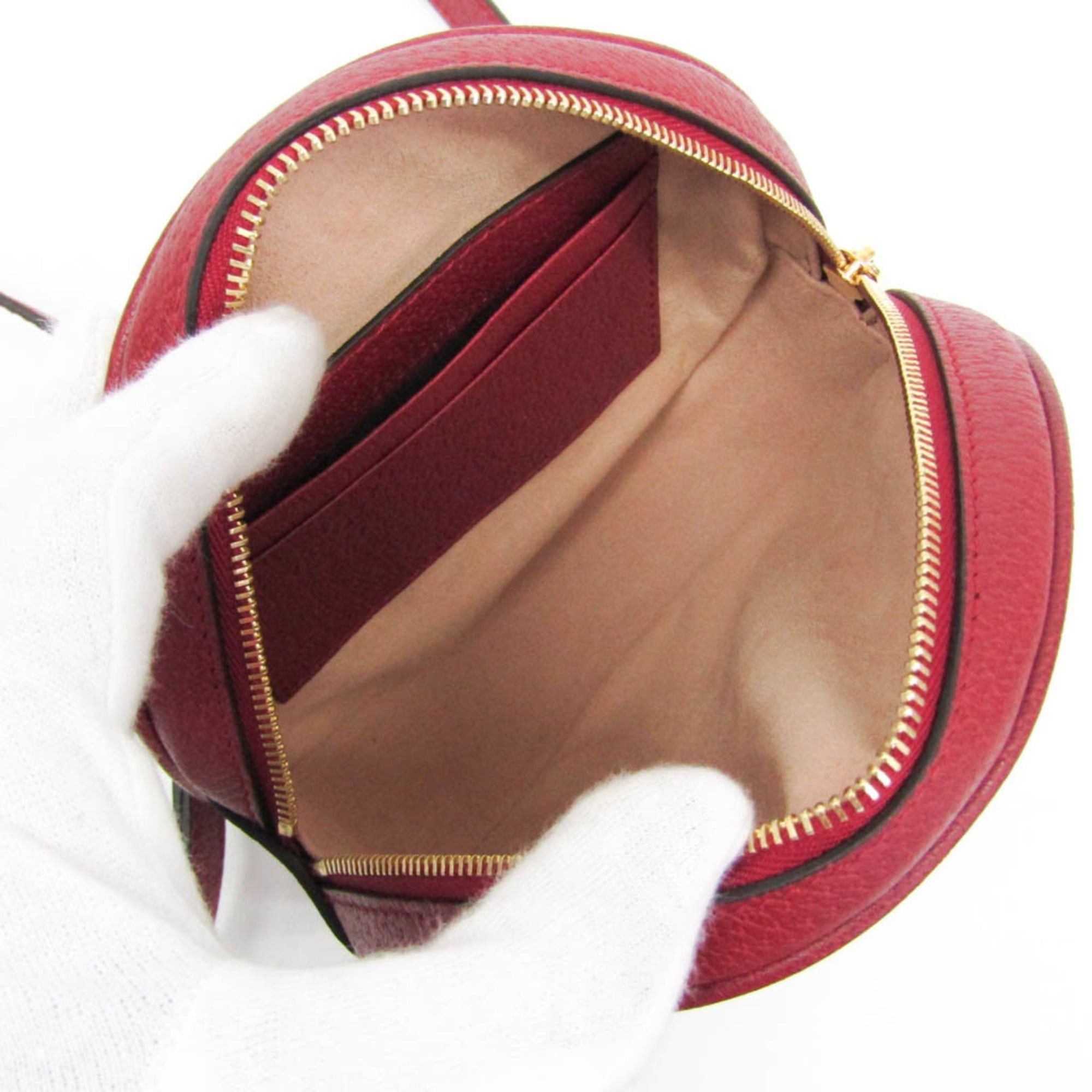 Gucci Gucci Ophidia GG Flora 598661 Women's Coated Canvas,Leather Backpack Beige,Red Color Size ONE SIZE - 4 Thumbnail