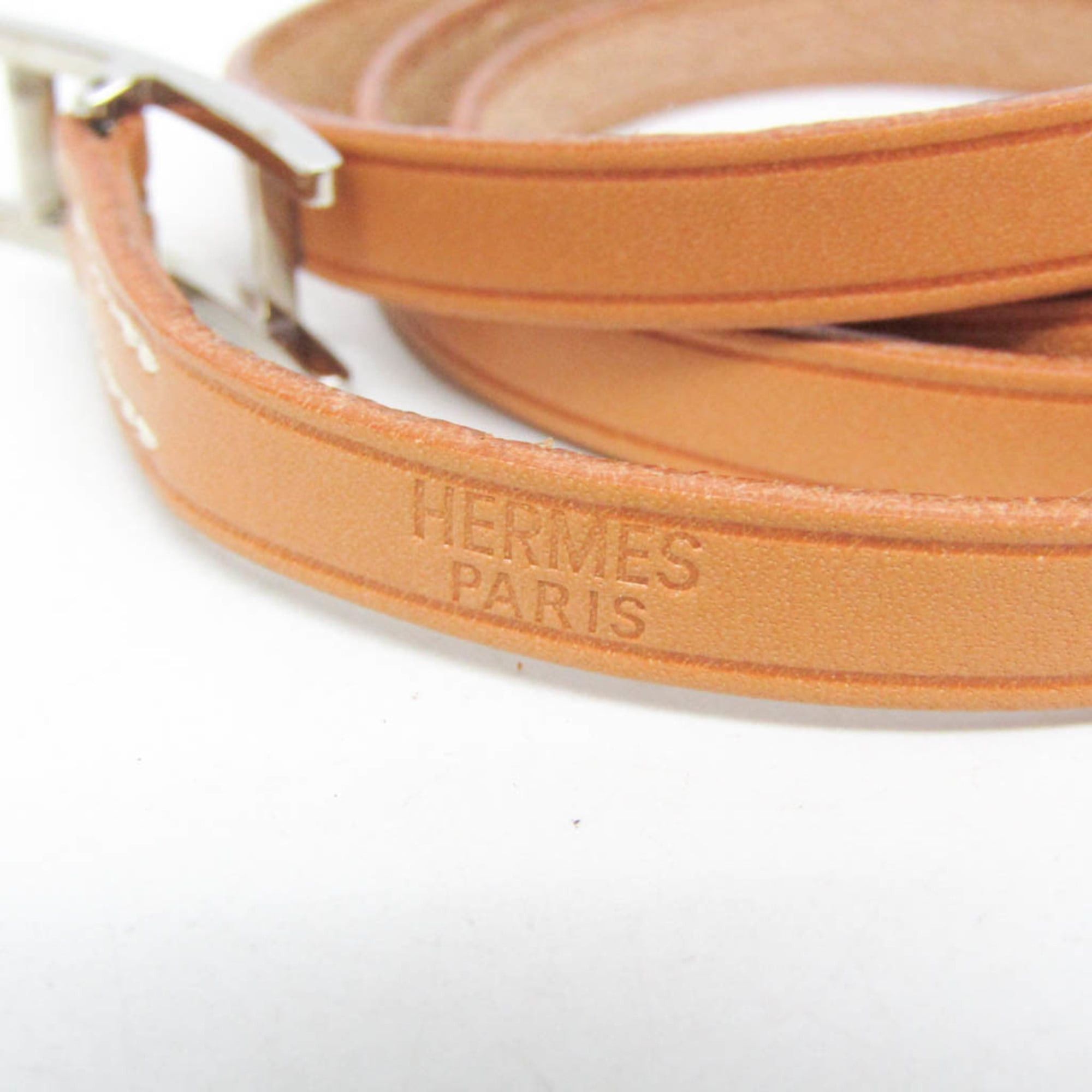 Hermes Hermes API III Long Leather Charm Bracelet Brown Size ONE SIZE - 10 Thumbnail