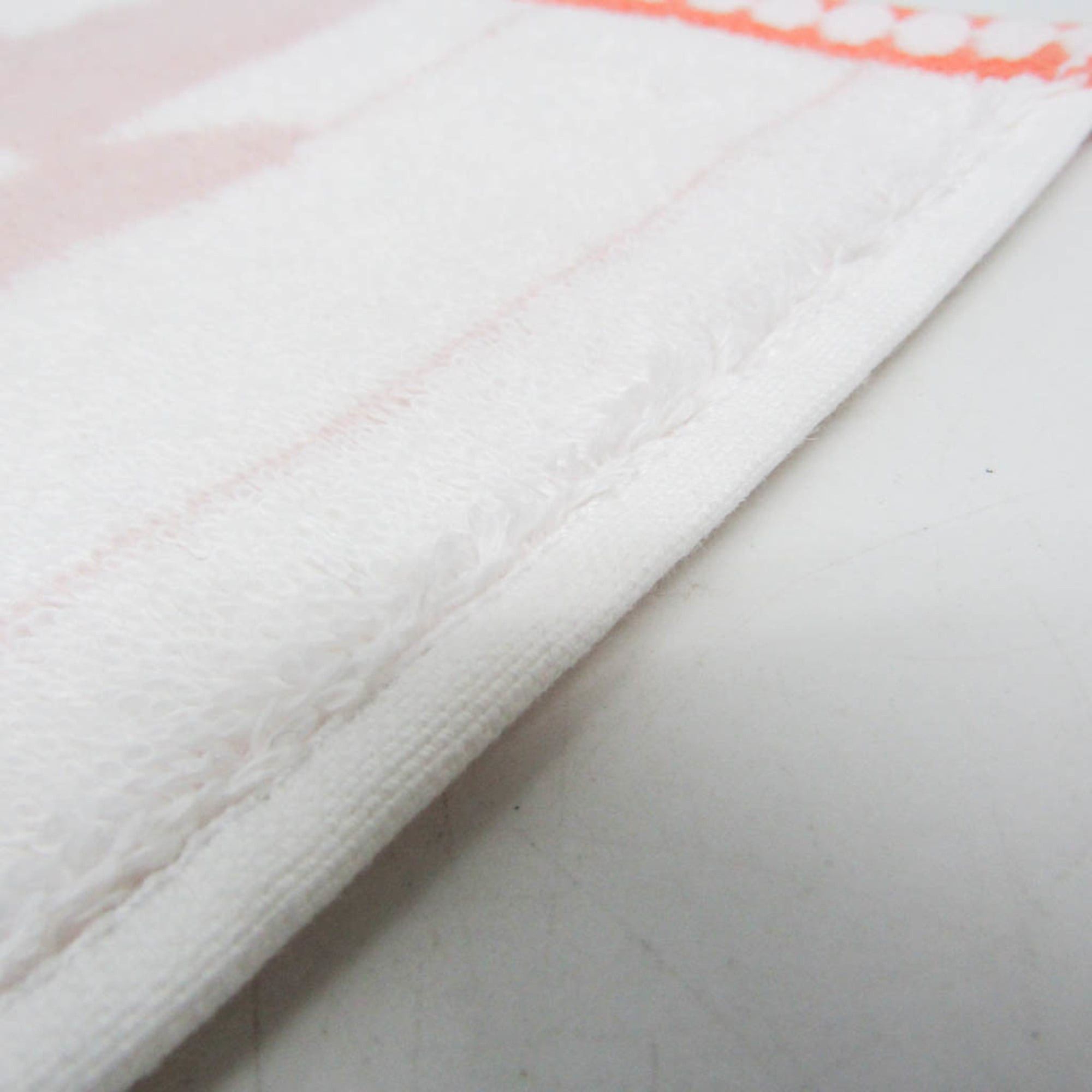 Hermes Hermes Hand Towel Light Pink,White Carré Towel Animaux Block H104778M 01 Size ONE SIZE - 5 Thumbnail