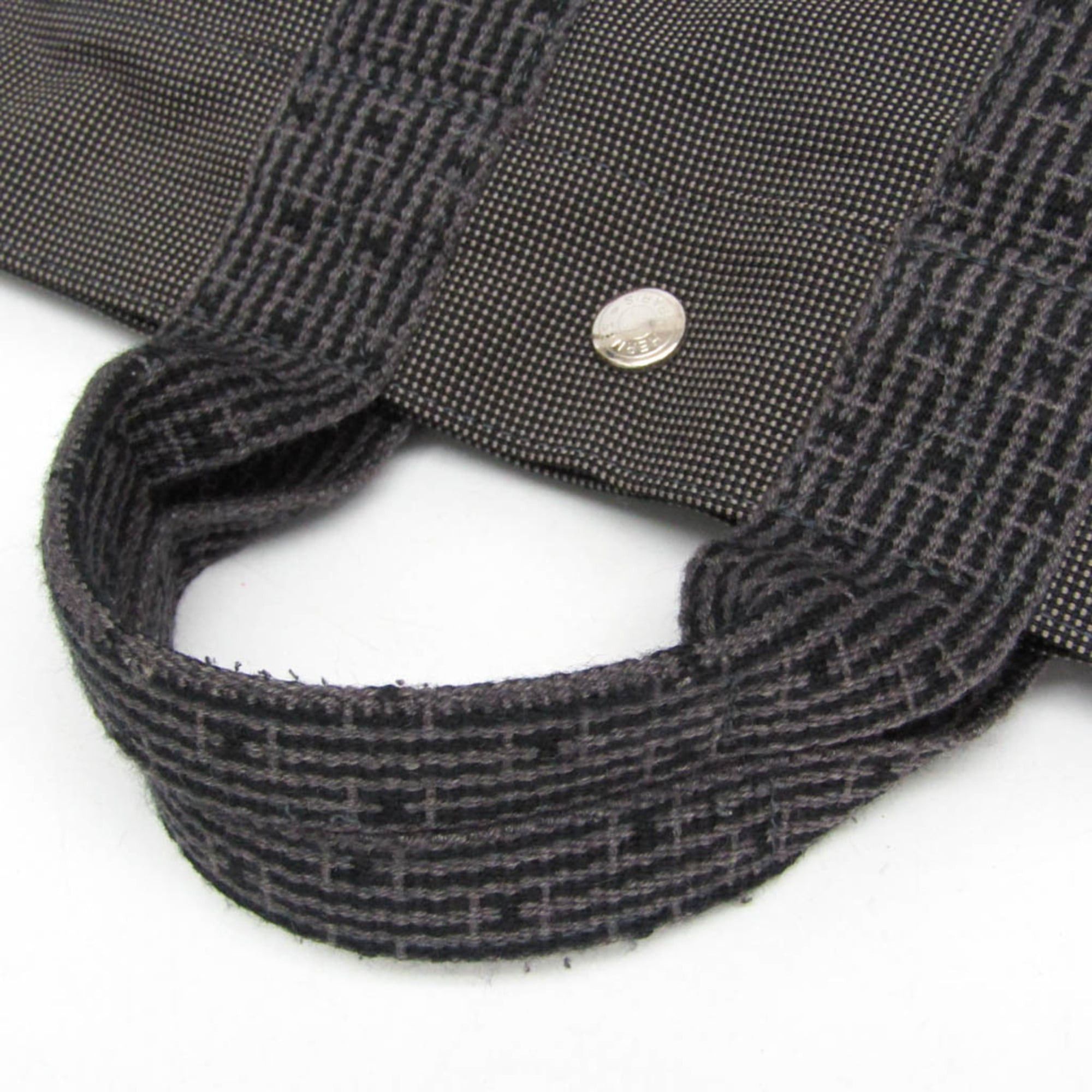 Hermes Hermes Her Line PM Women,Men Polyamide,Polyester Tote Bag Black,Gray Size ONE SIZE - 9 Thumbnail