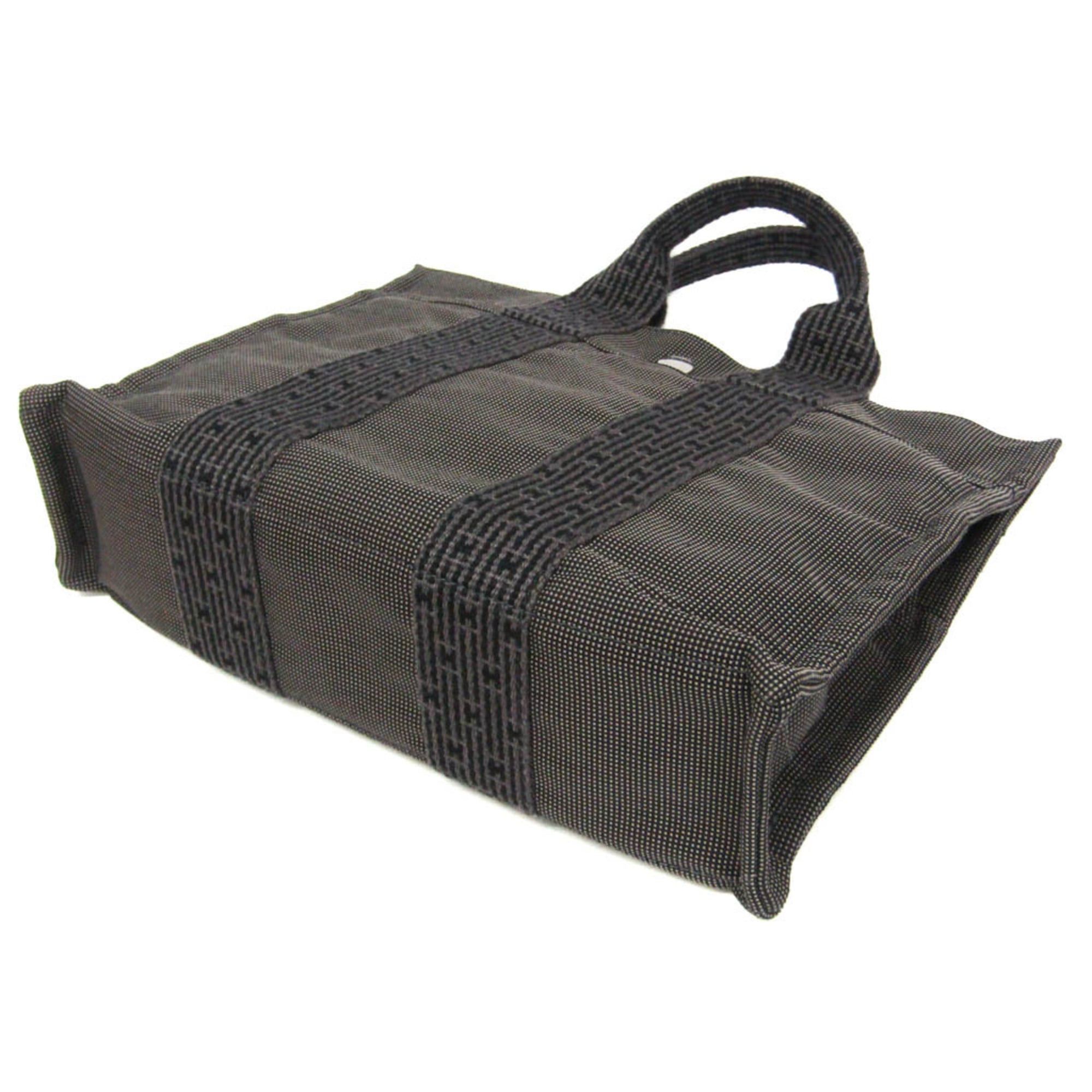 Hermes Hermes Her Line PM Women,Men Polyamide,Polyester Tote Bag Black,Gray Size ONE SIZE - 3 Thumbnail