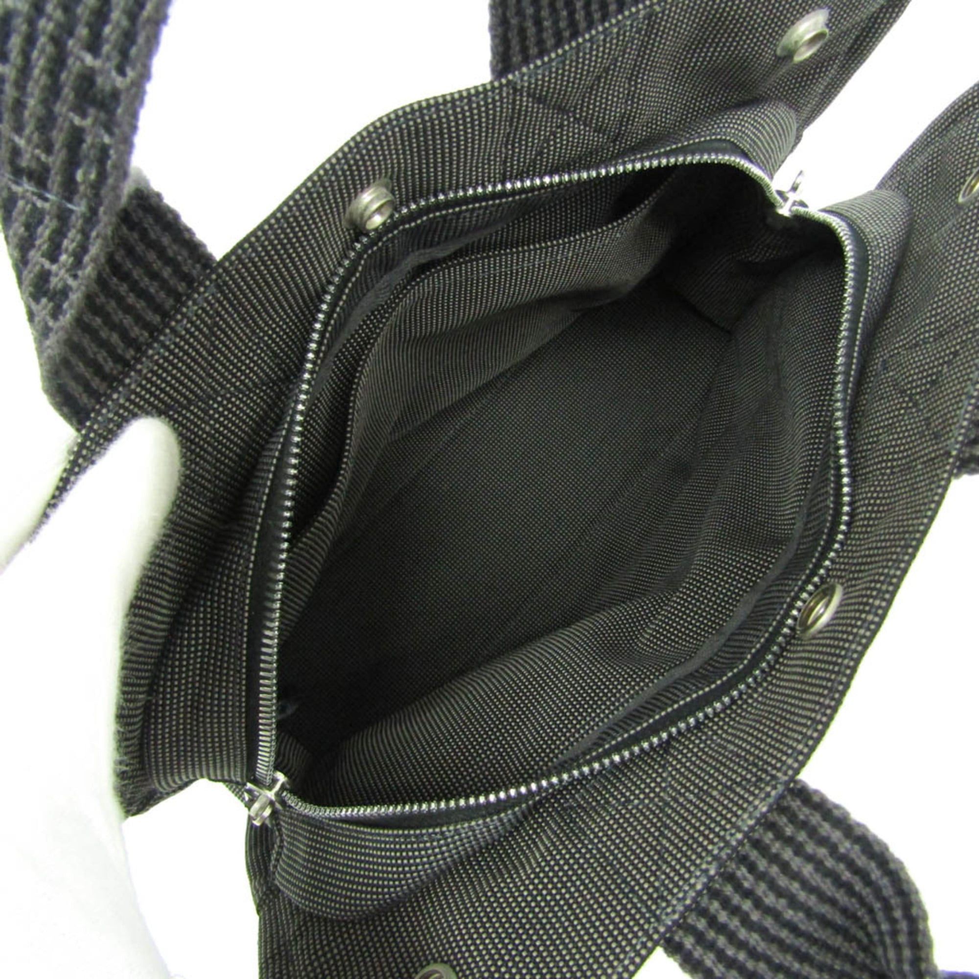 Hermes Hermes Her Line PM Women,Men Polyamide,Polyester Tote Bag Black,Gray Size ONE SIZE - 4 Thumbnail