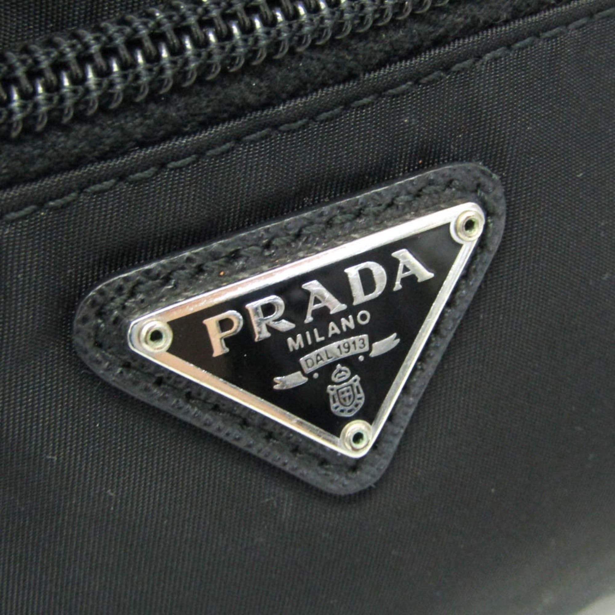 Prada Prada VELA 1NE393 Women's Leather Pouch Black Size ONE SIZE - 11 Thumbnail
