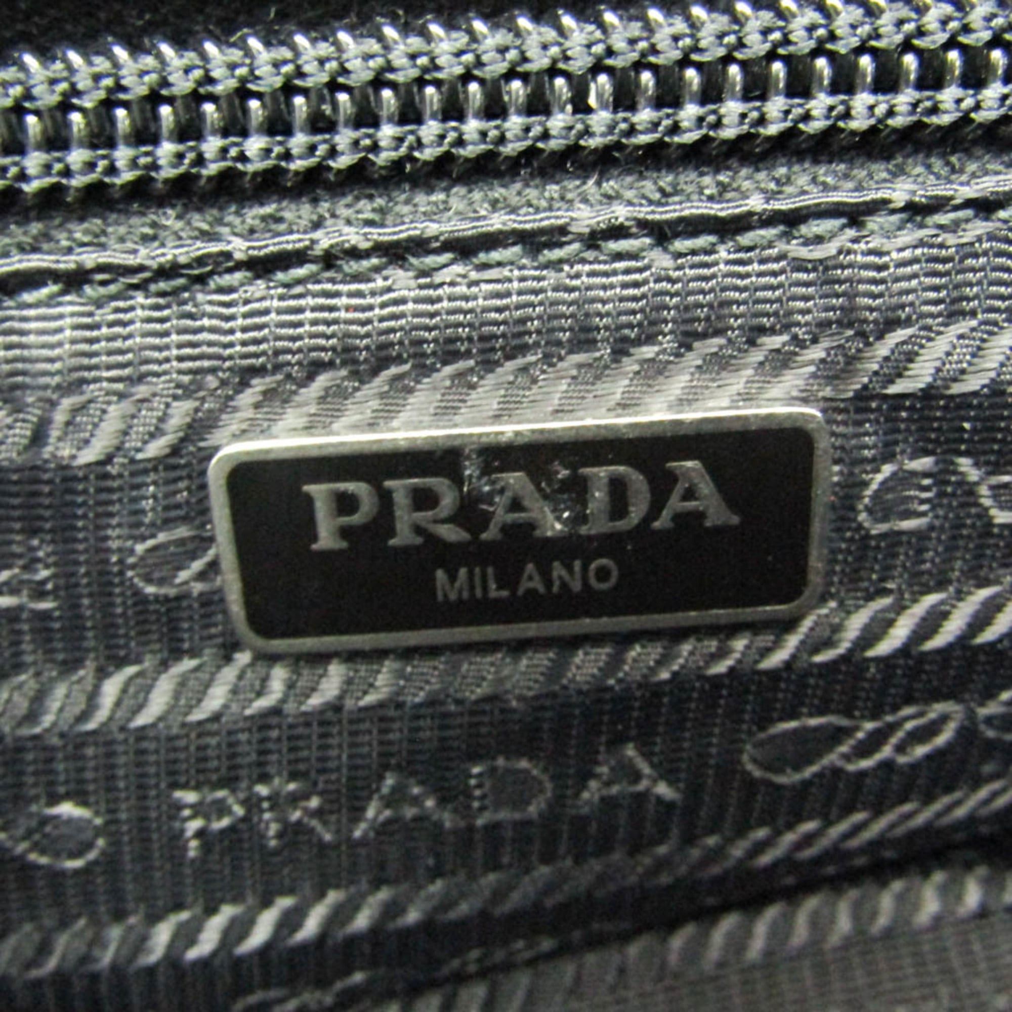 Prada Prada VELA 1NE393 Women's Leather Pouch Black Size ONE SIZE - 15 Thumbnail