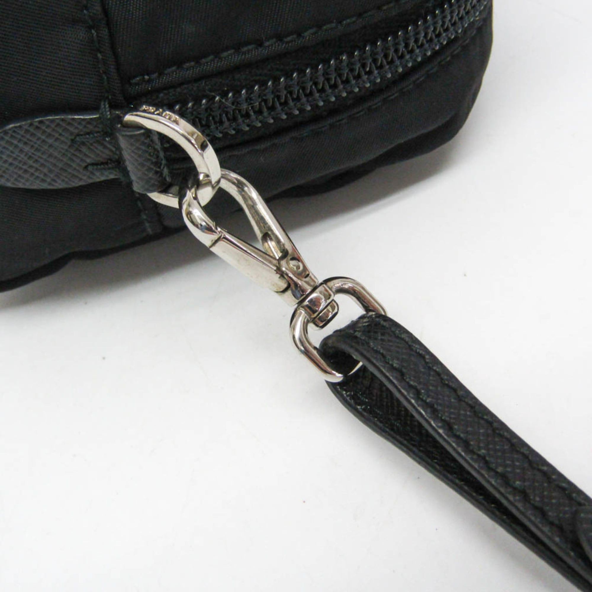 Prada Prada VELA 1NE393 Women's Leather Pouch Black Size ONE SIZE - 12 Thumbnail