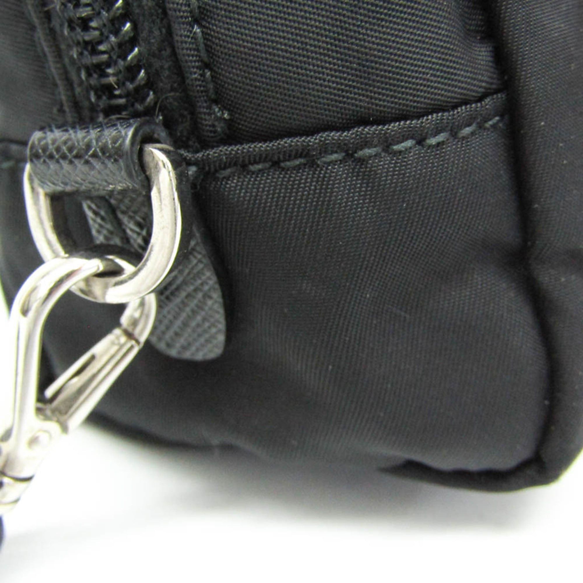 Prada Prada VELA 1NE393 Women's Leather Pouch Black Size ONE SIZE - 7 Thumbnail