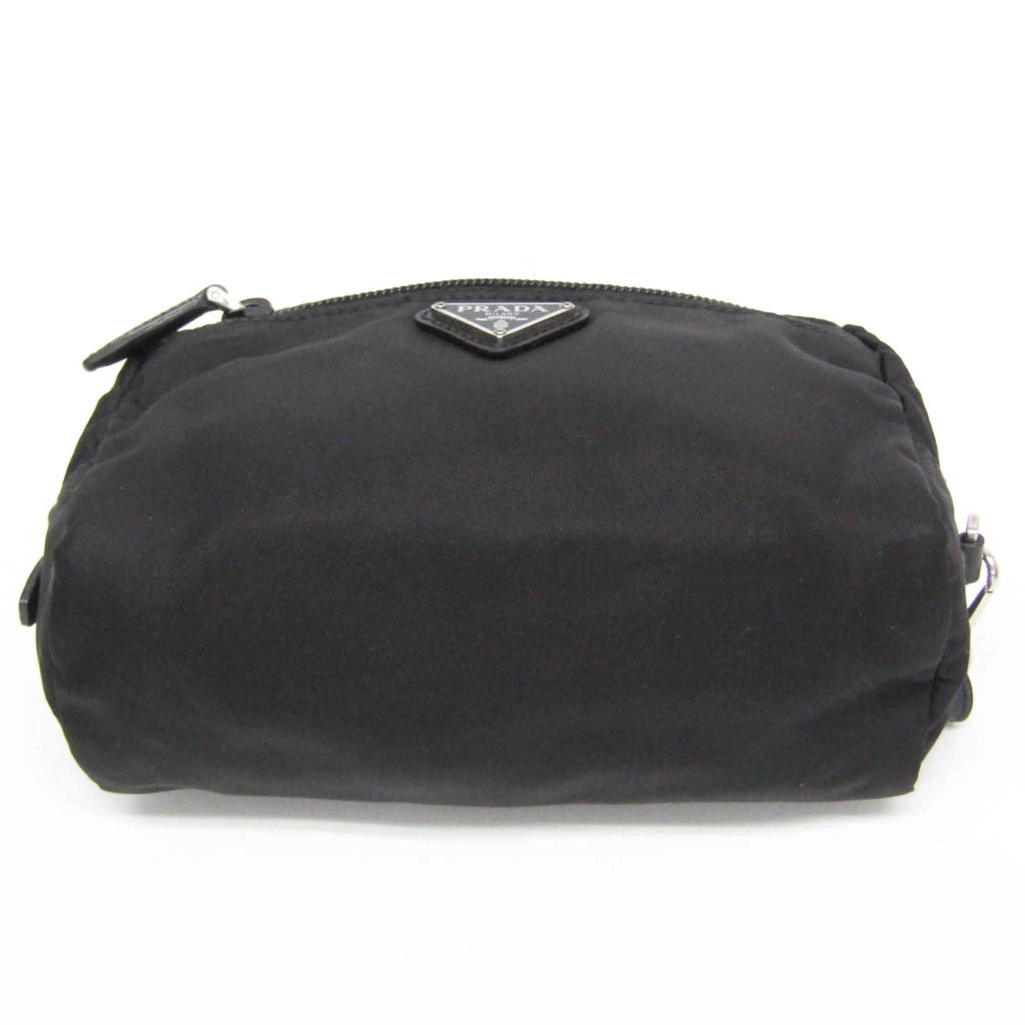Prada Prada VELA 1NE393 Women's Leather Pouch Black Size ONE SIZE - 6 Thumbnail