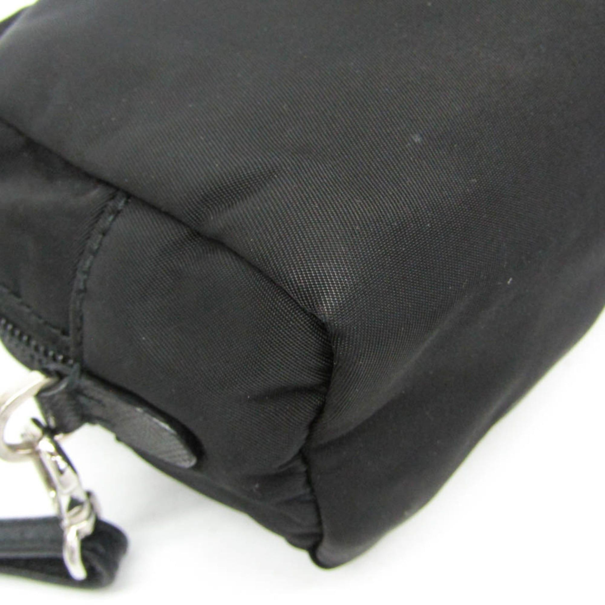 Prada Prada VELA 1NE393 Women's Leather Pouch Black Size ONE SIZE - 5 Thumbnail