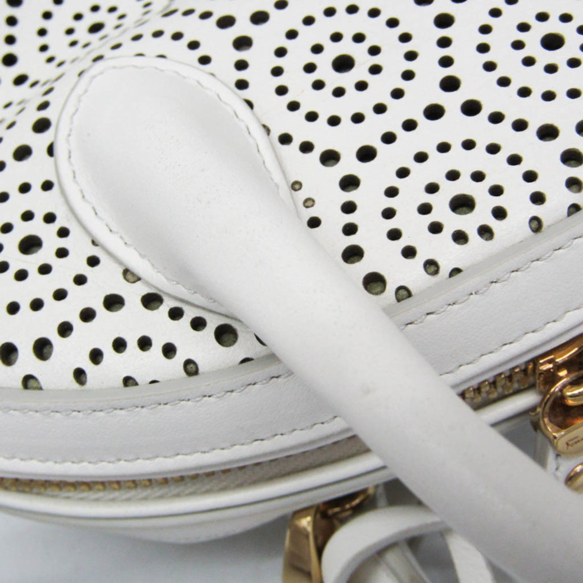 Salvatore Ferragamo Salvatore Ferragamo FIAMMA GE-21 F035 Women's Leather Handbag,Shoulder Bag White Size ONE SIZE - 11 Thumbnail